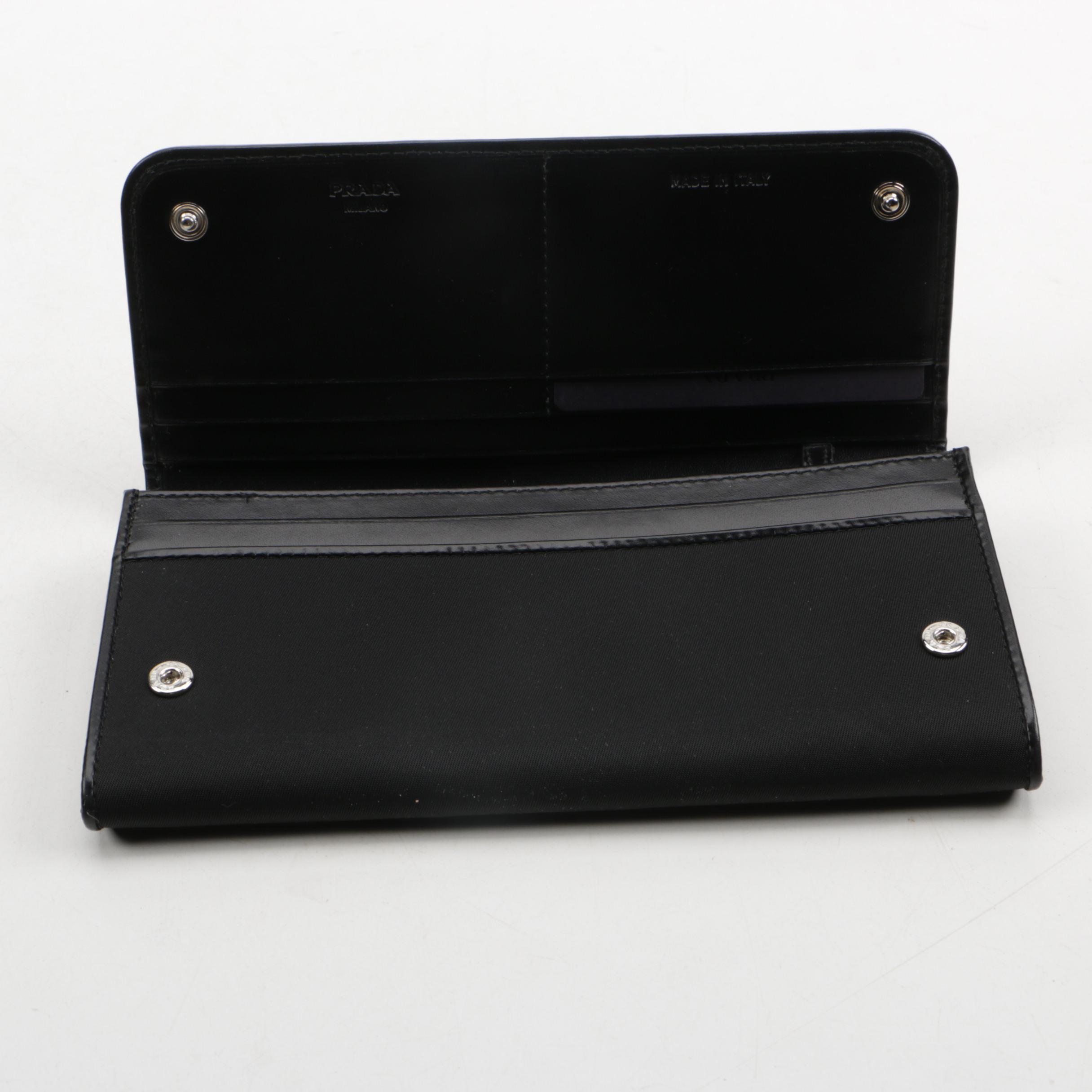 Prada Milano Beaded Clutch Wallet