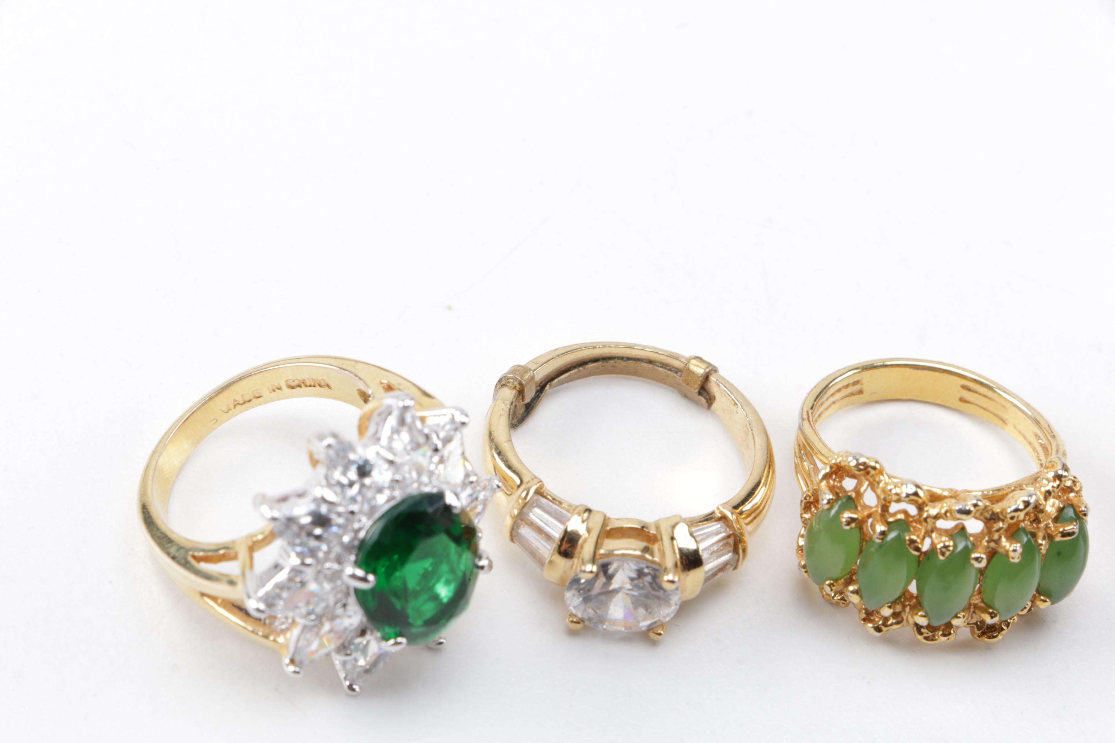 Assortment of Costume Jewelry Featuring Laurel Burch and Napier