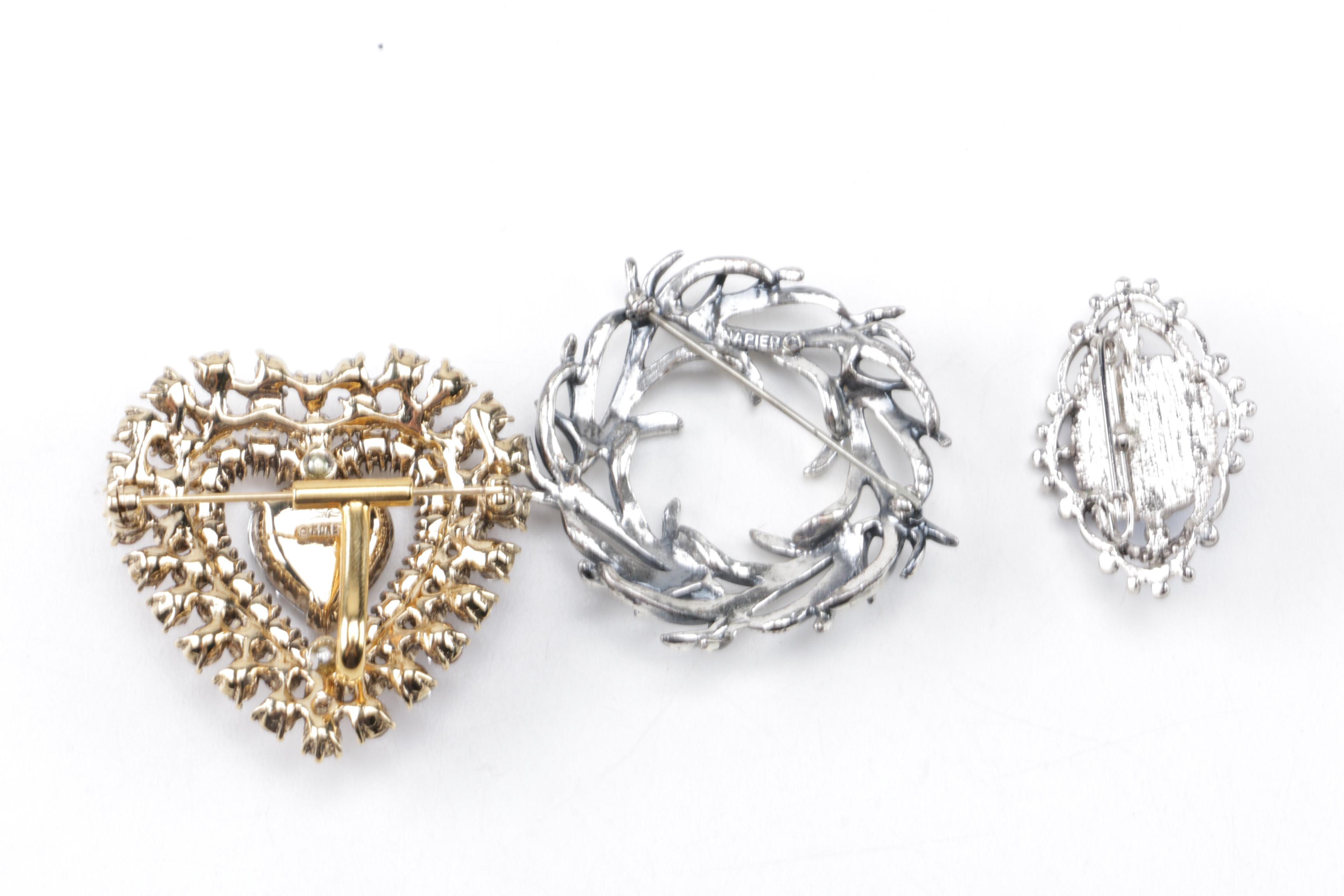 Assortment of Costume Jewelry Featuring Laurel Burch and Napier