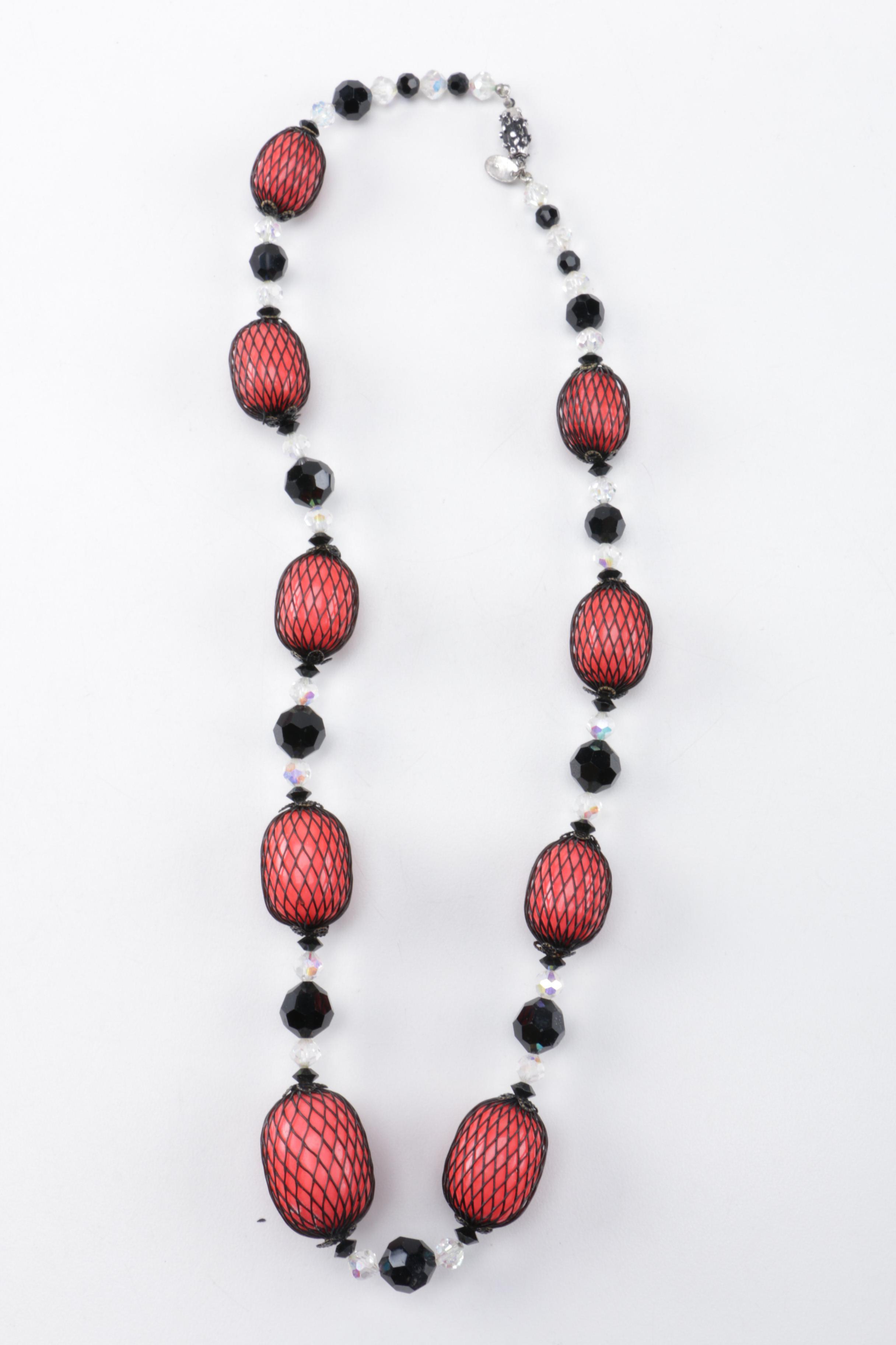 Assortment of Costume Jewelry Featuring Laurel Burch and Napier