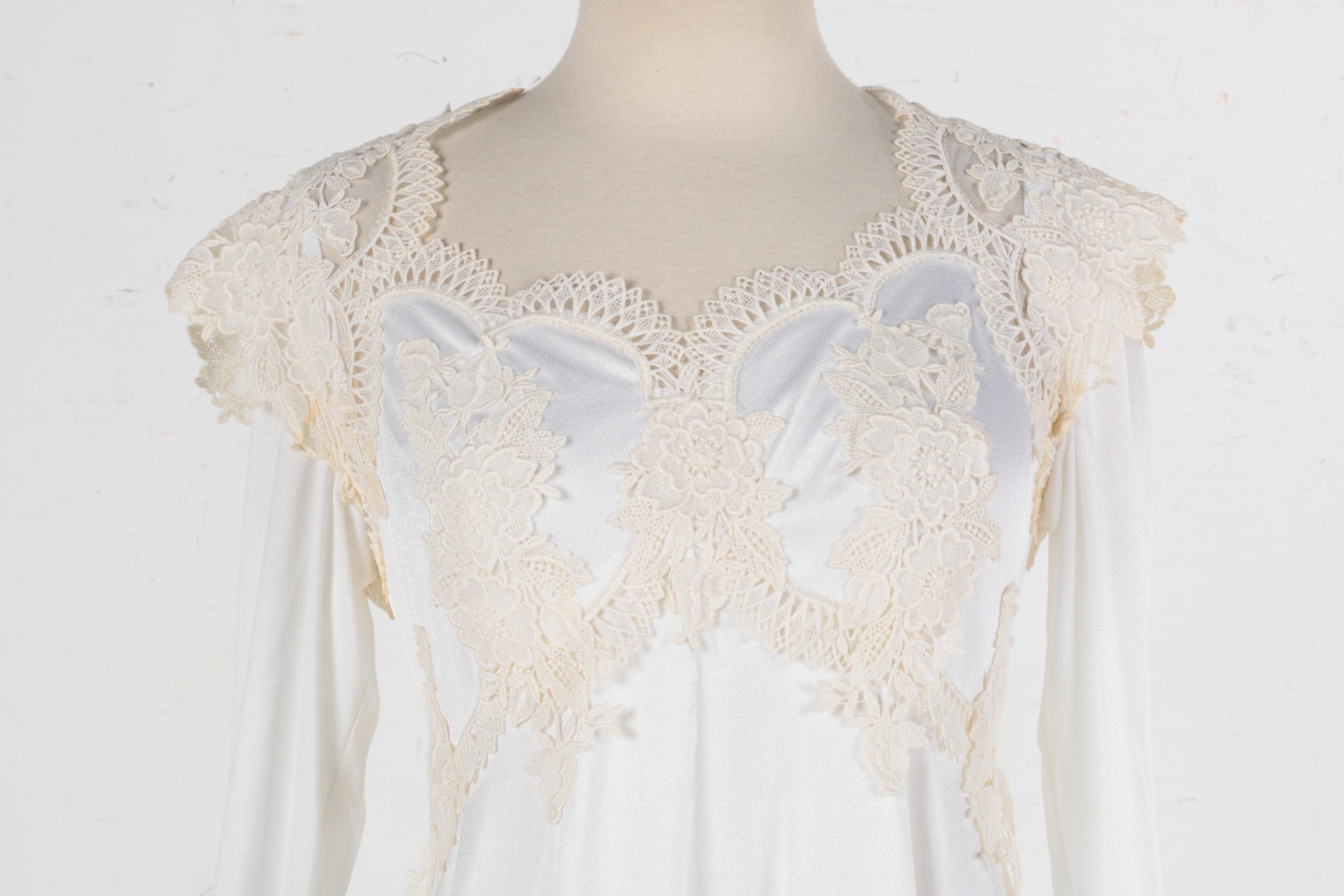 Vintage Christos Bridal Couture Liquid Satin Bridal Gown