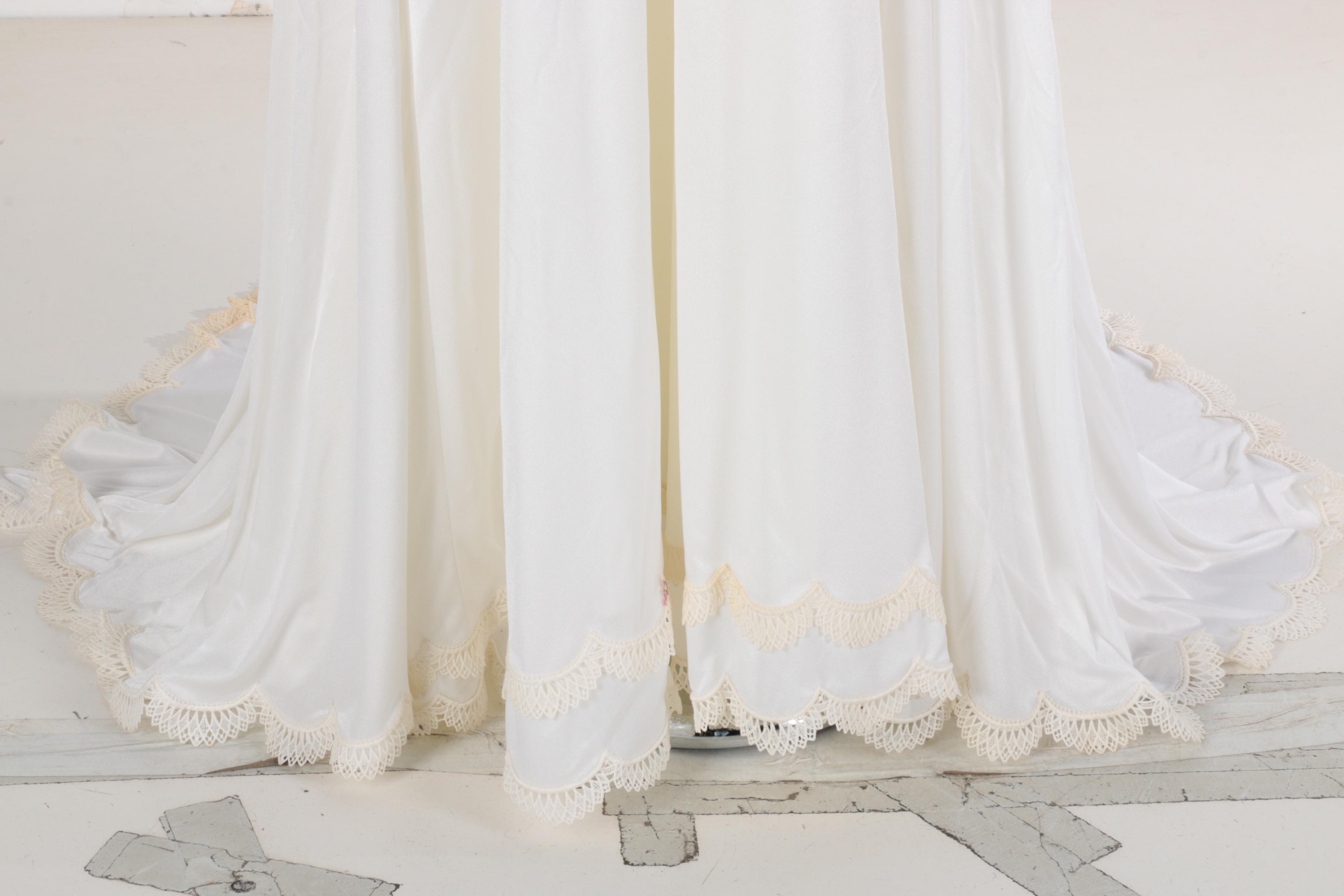 Vintage Christos Bridal Couture Liquid Satin Bridal Gown