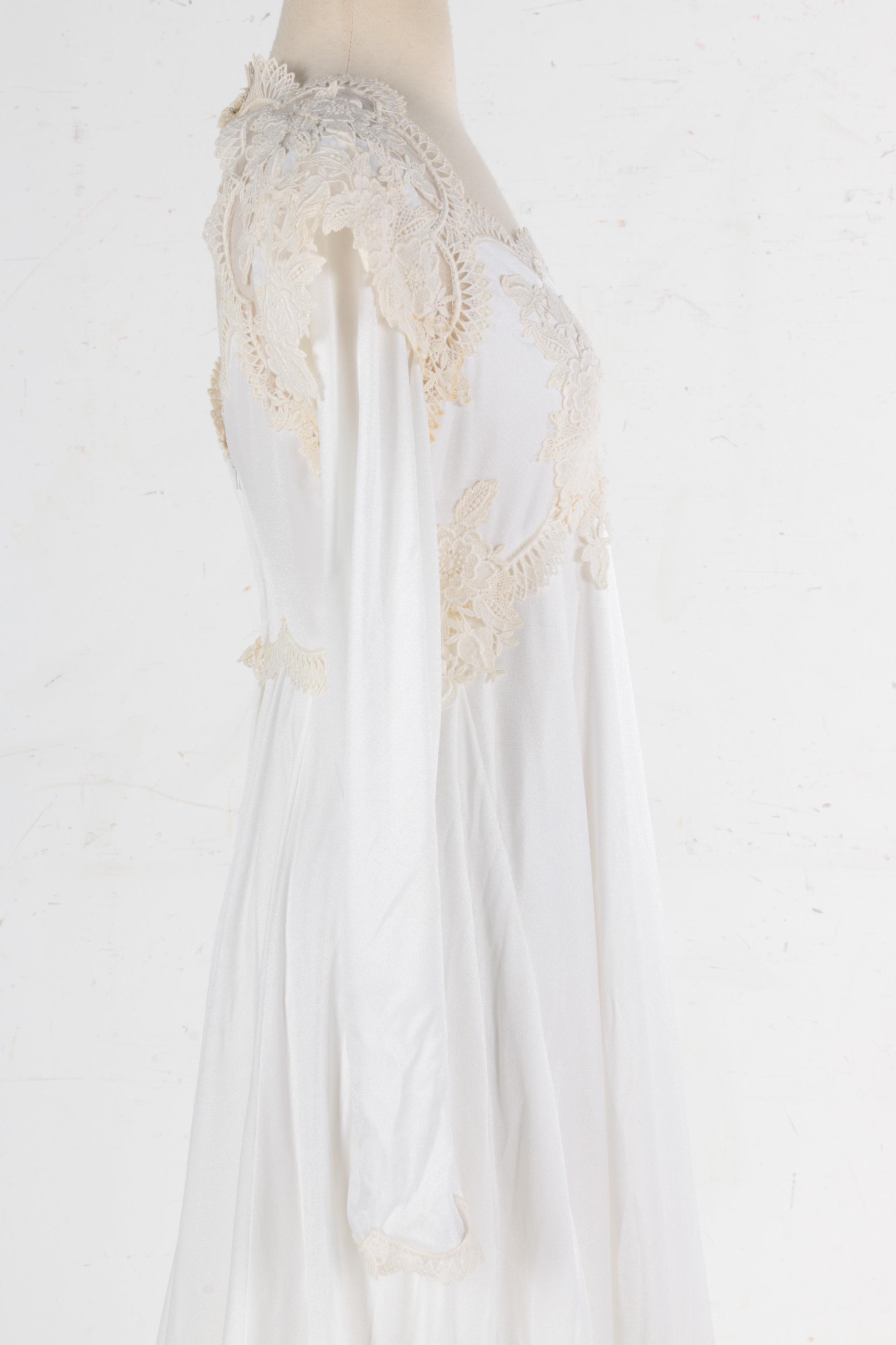 Vintage Christos Bridal Couture Liquid Satin Bridal Gown