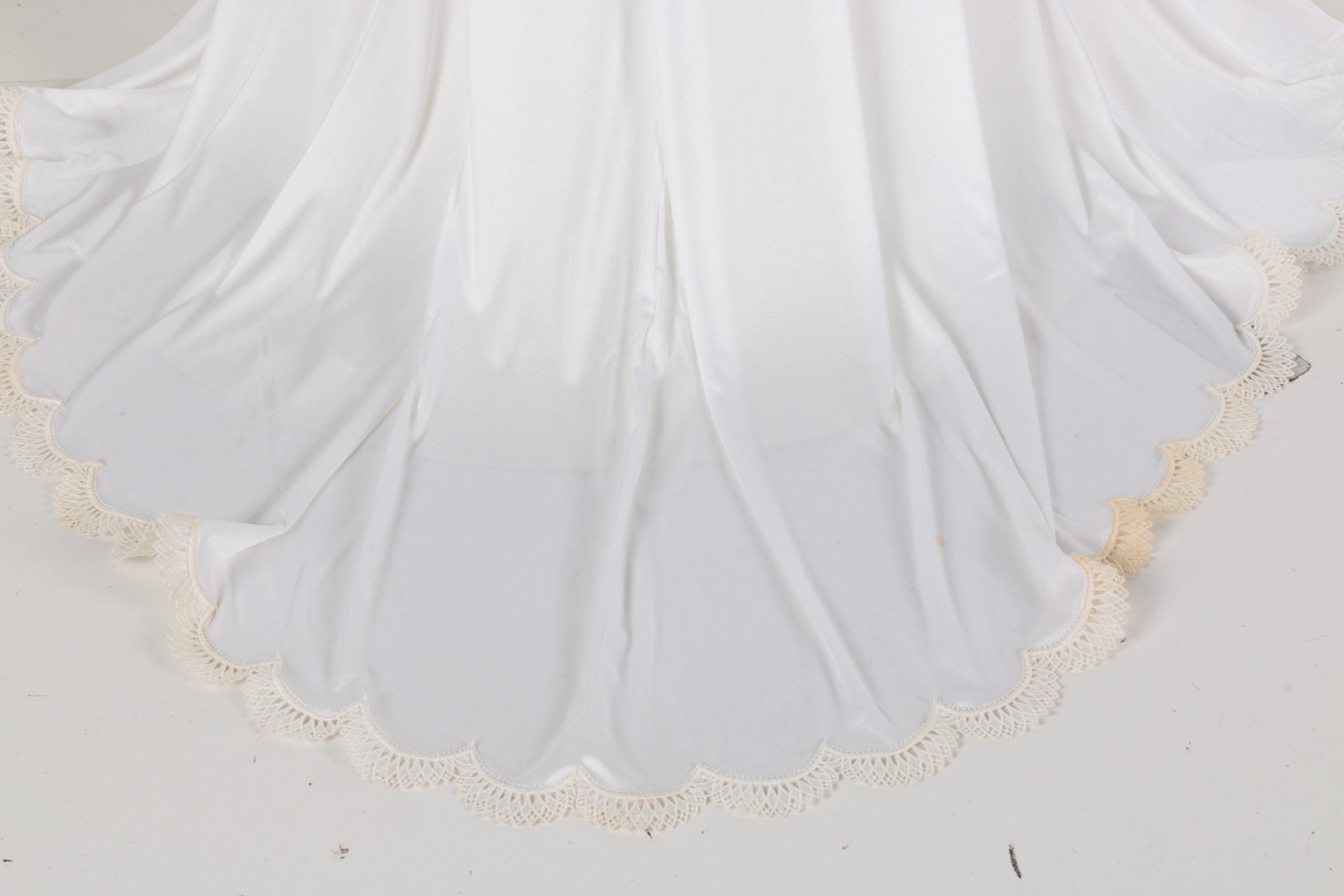 Vintage Christos Bridal Couture Liquid Satin Bridal Gown