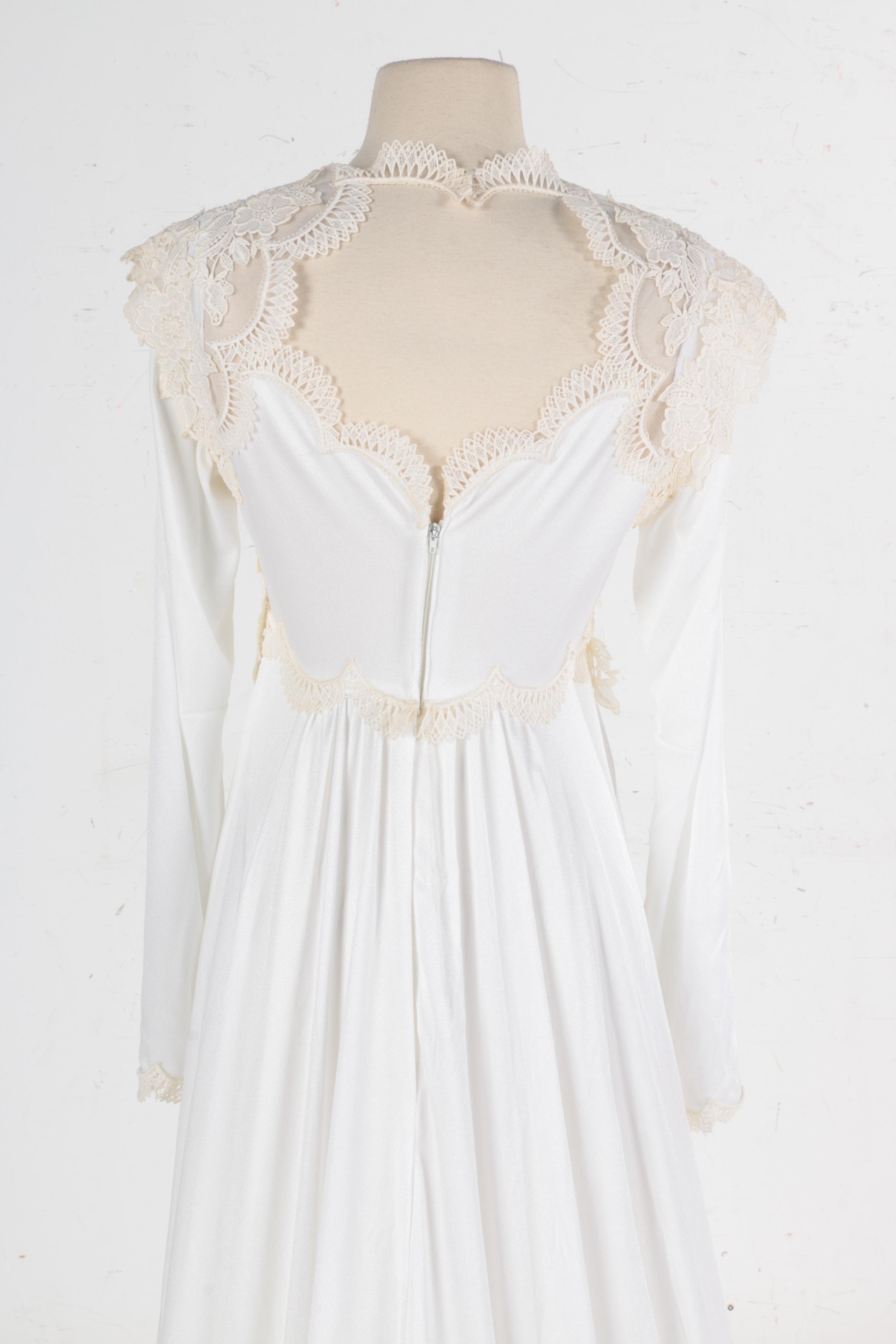 Vintage Christos Bridal Couture Liquid Satin Bridal Gown