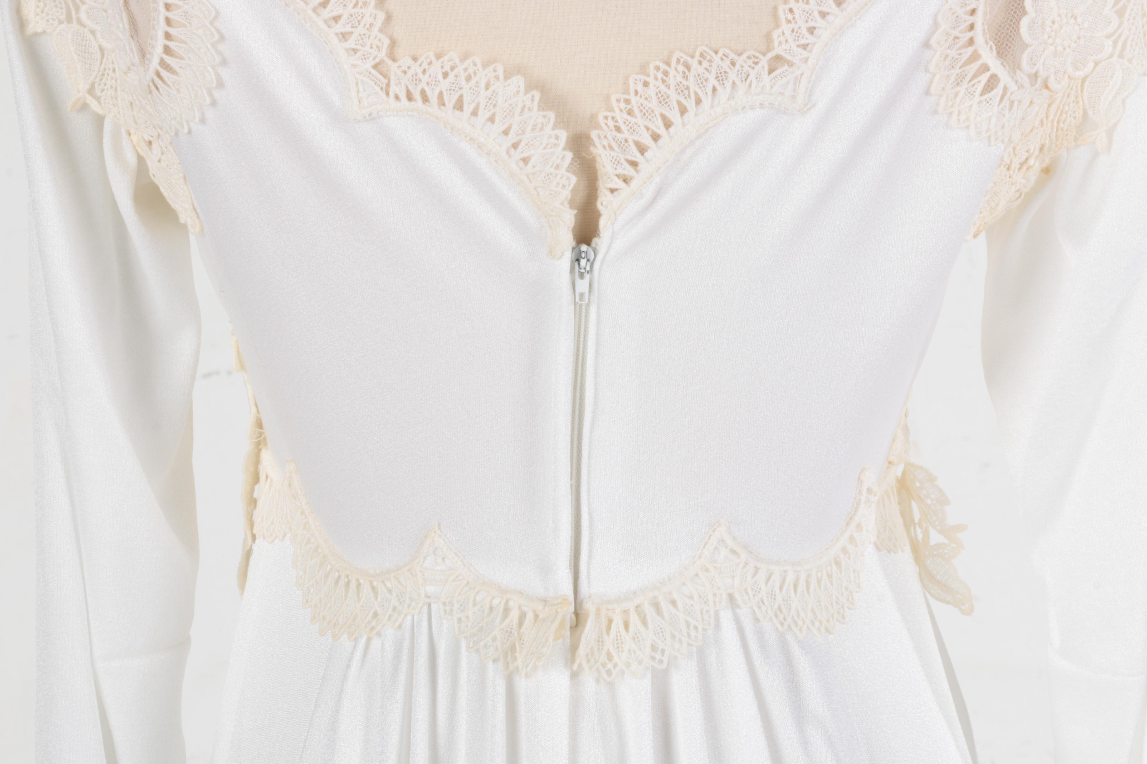 Vintage Christos Bridal Couture Liquid Satin Bridal Gown