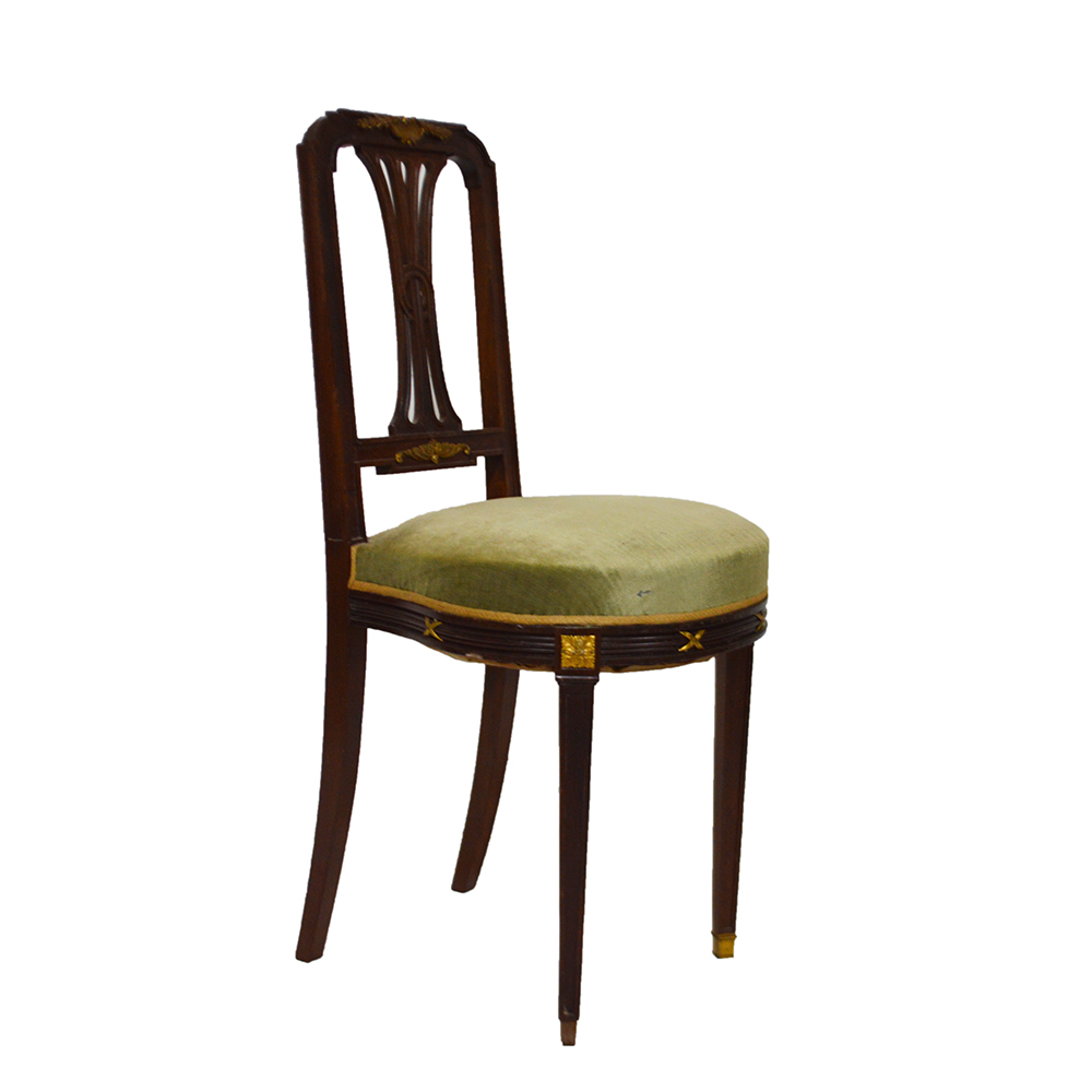 Antique Directoire Style Side Chair