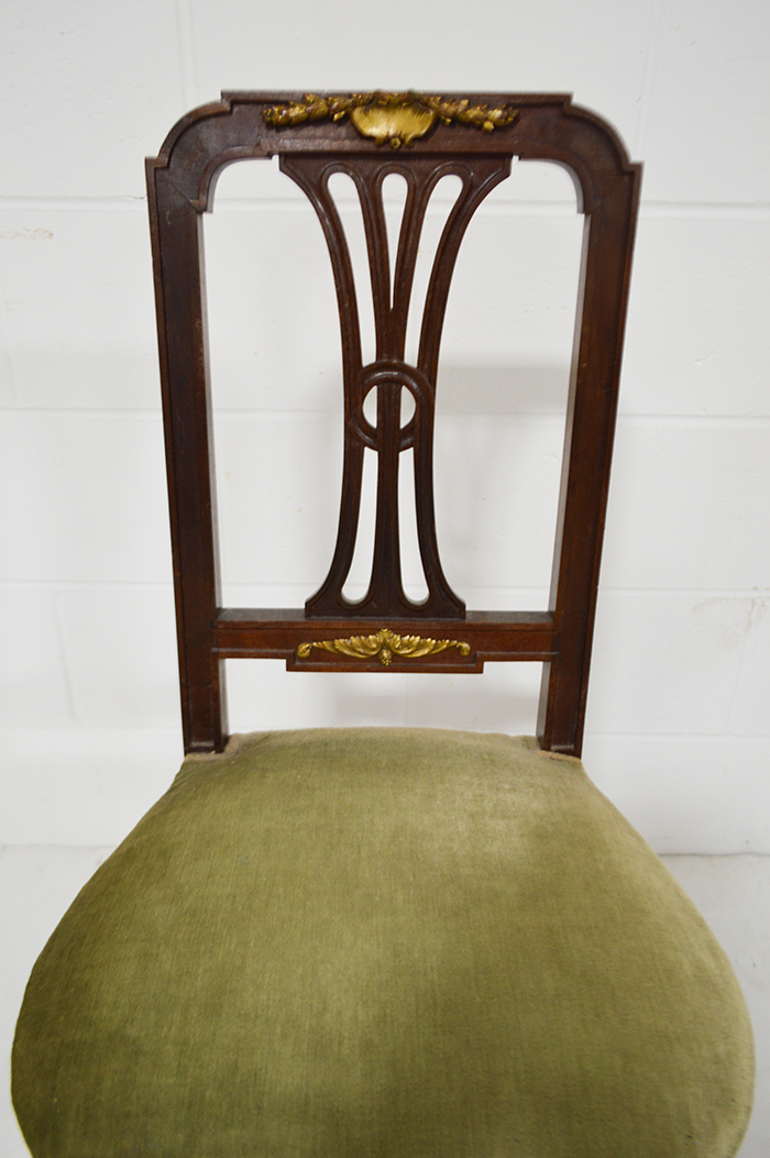 Antique Directoire Style Side Chair