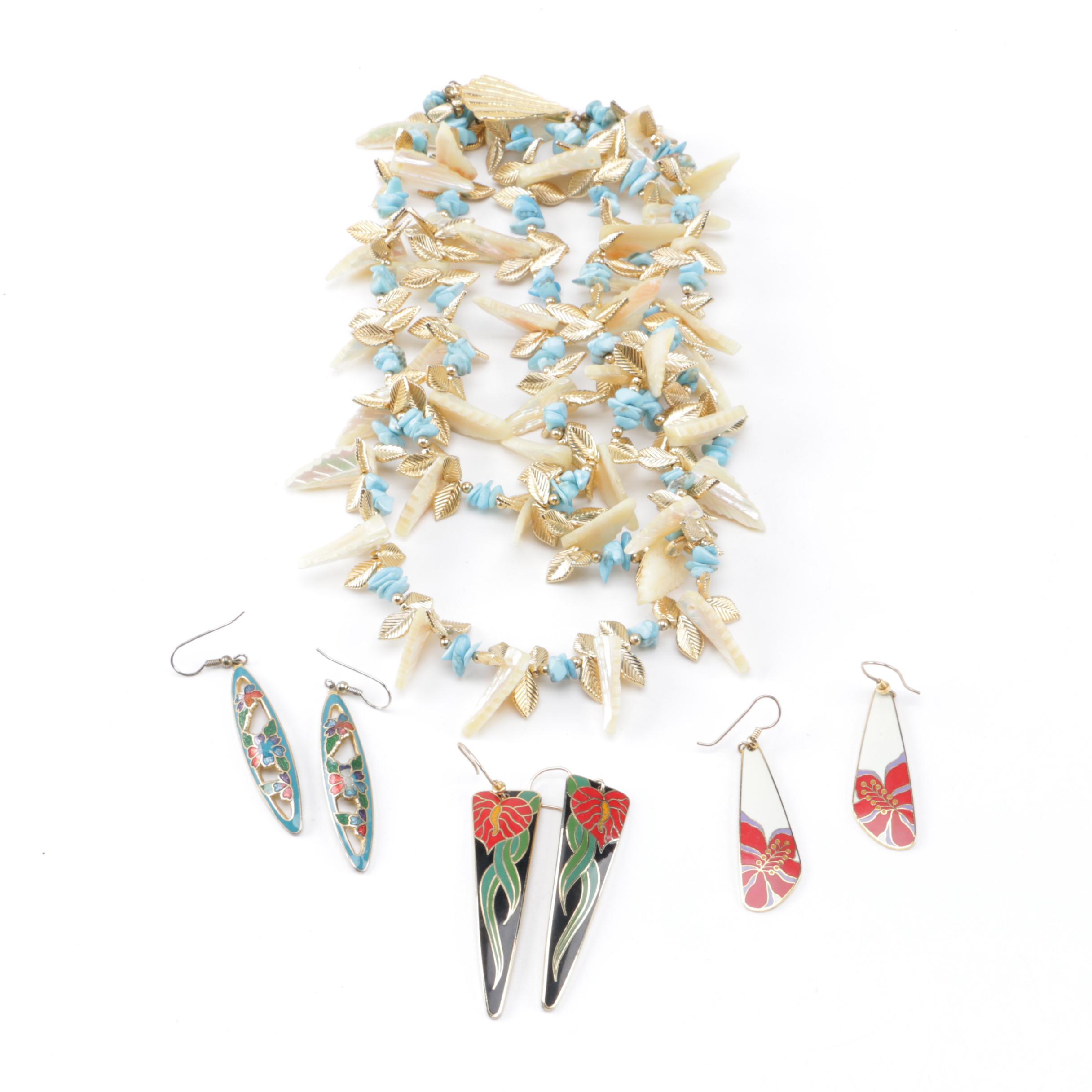 Vintage Foliate Jewelry Featuring Laurel Burch