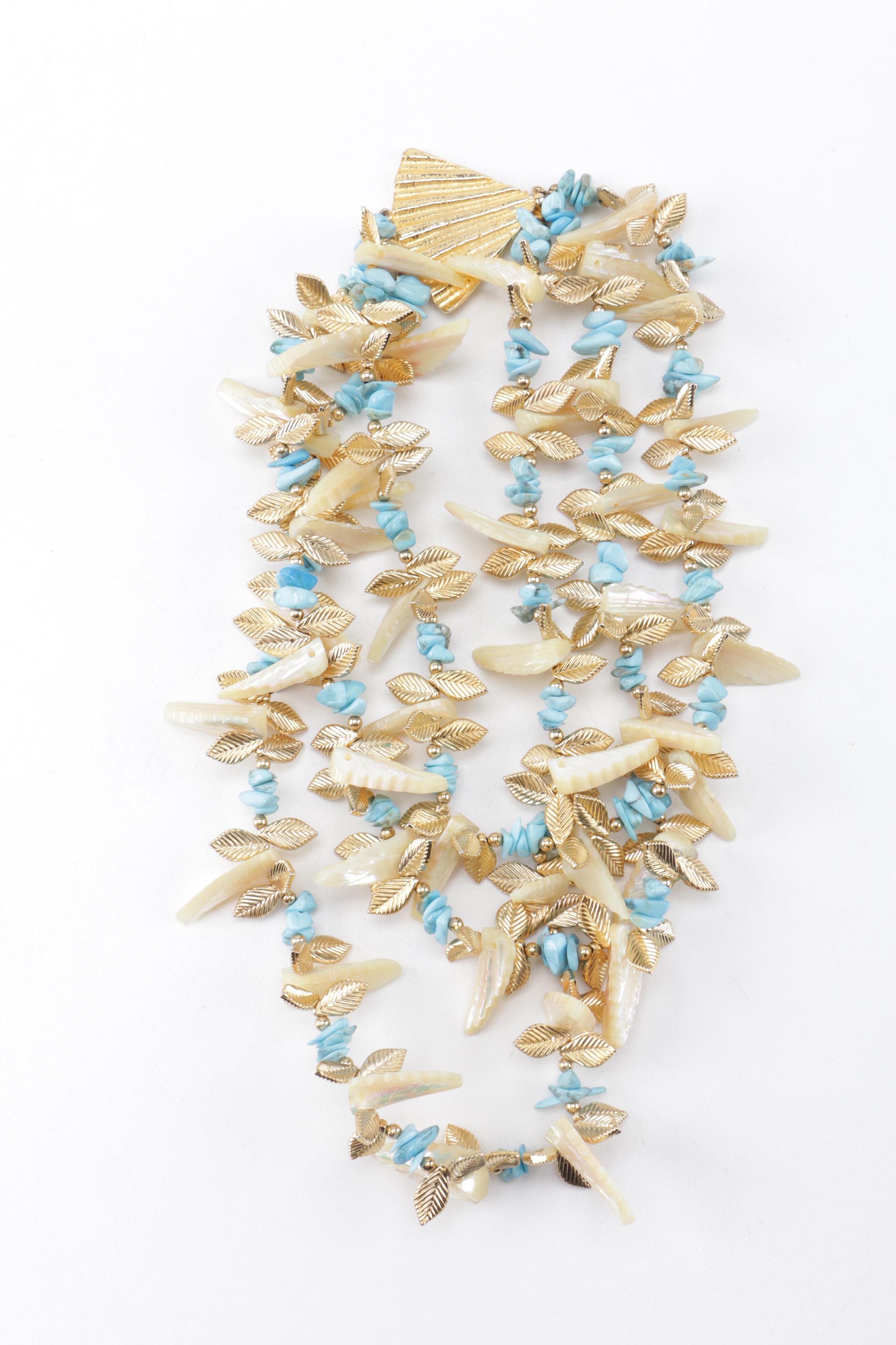 Vintage Foliate Jewelry Featuring Laurel Burch