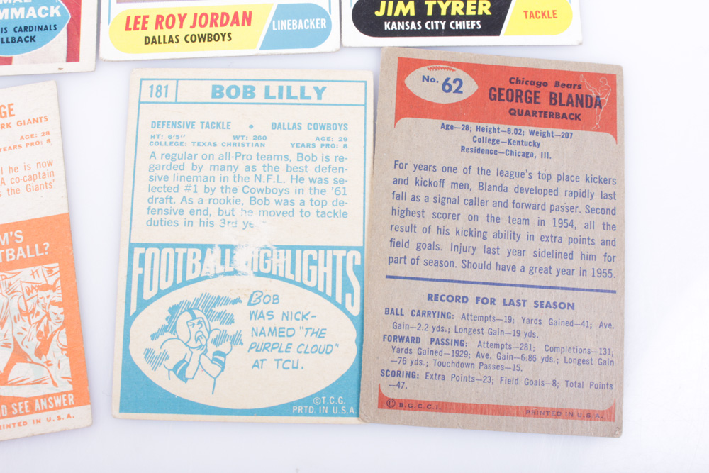 1950s and 1960s Football Cards
