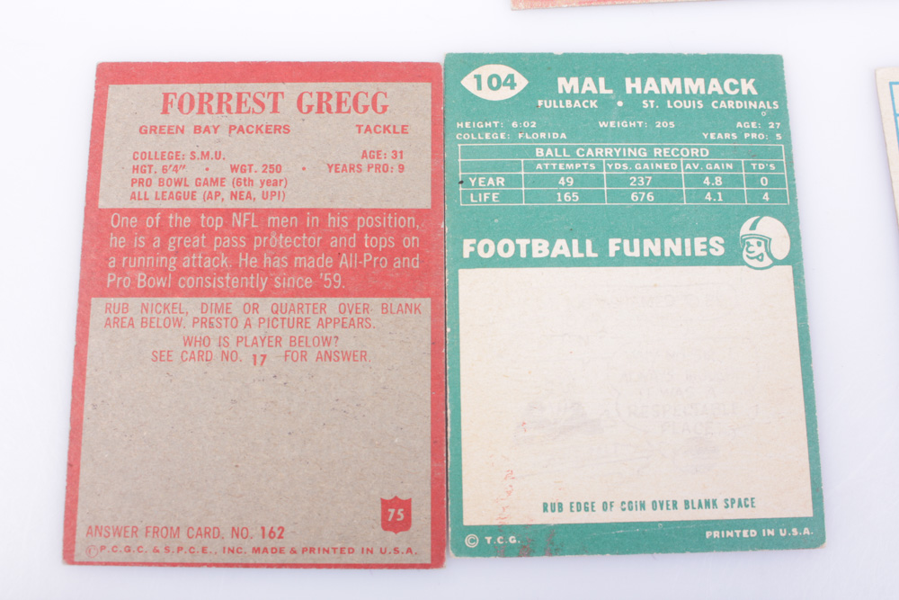 1950s and 1960s Football Cards
