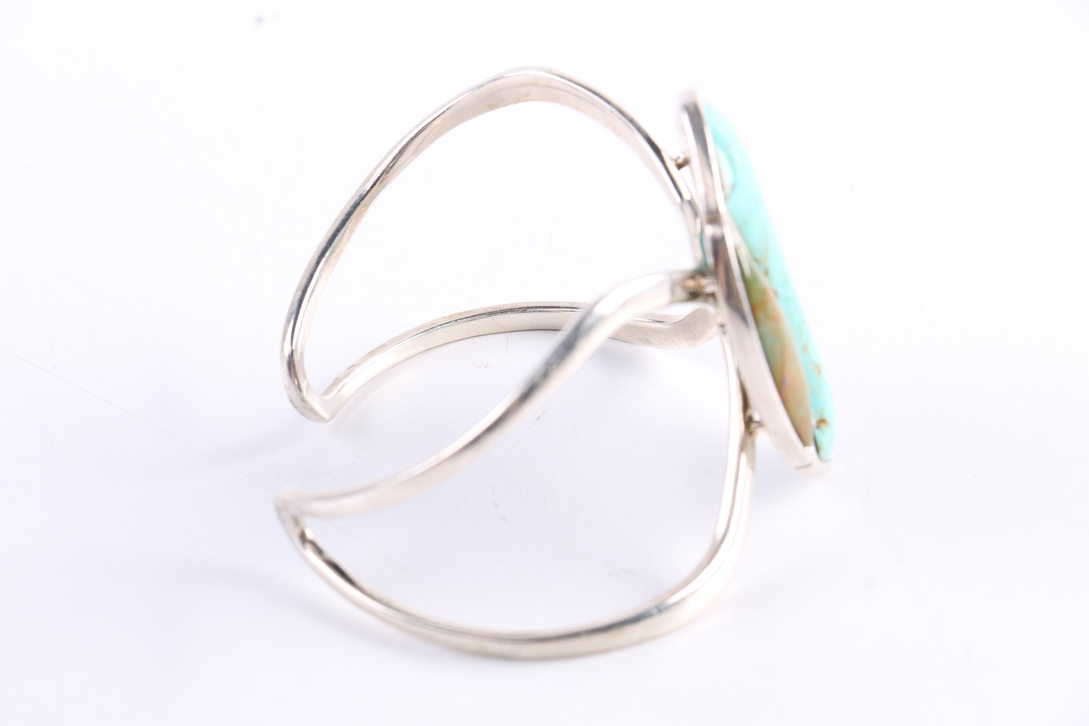 Sterling Silver Turquoise Ring and Bracelet