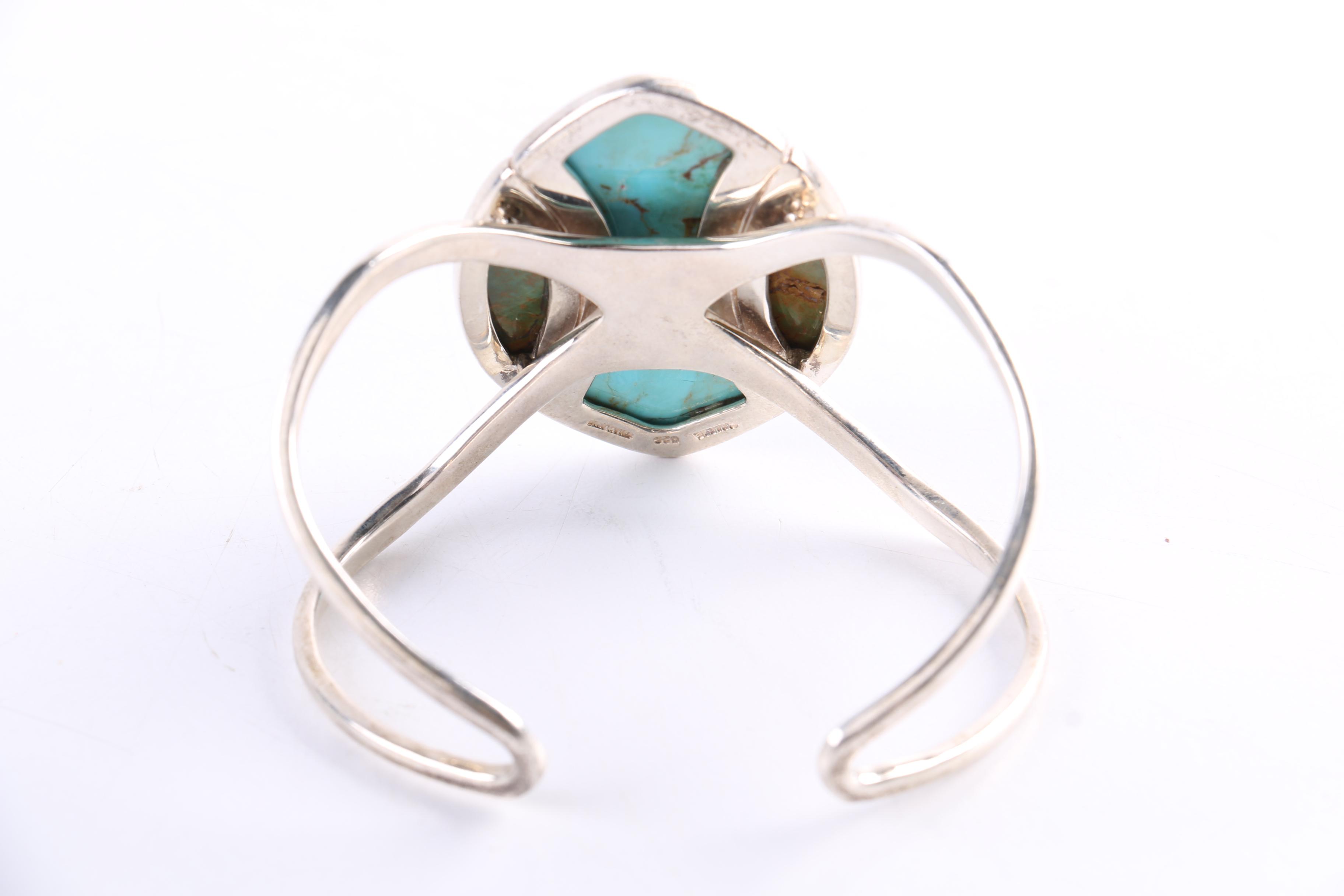 Sterling Silver Turquoise Ring and Bracelet