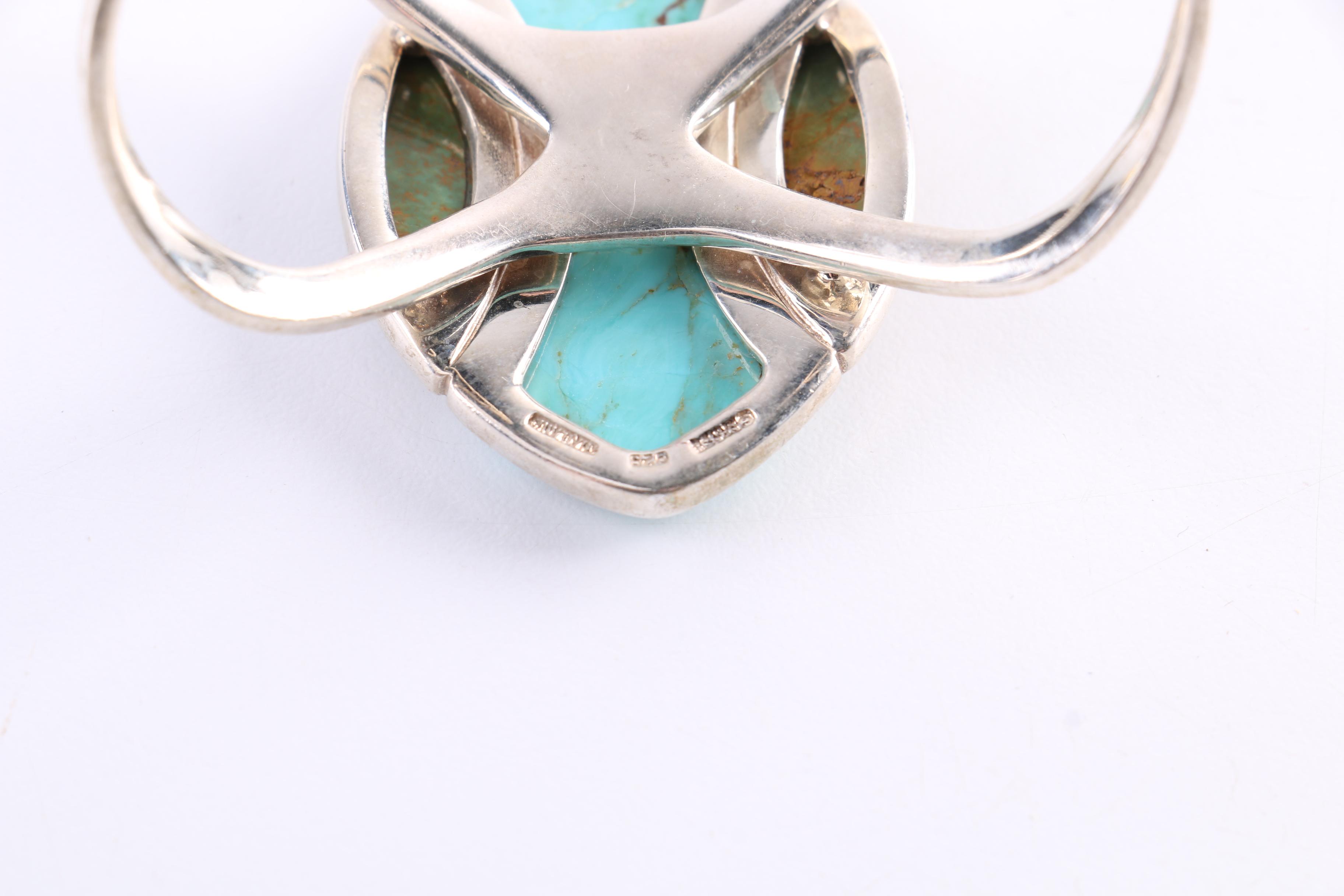 Sterling Silver Turquoise Ring and Bracelet