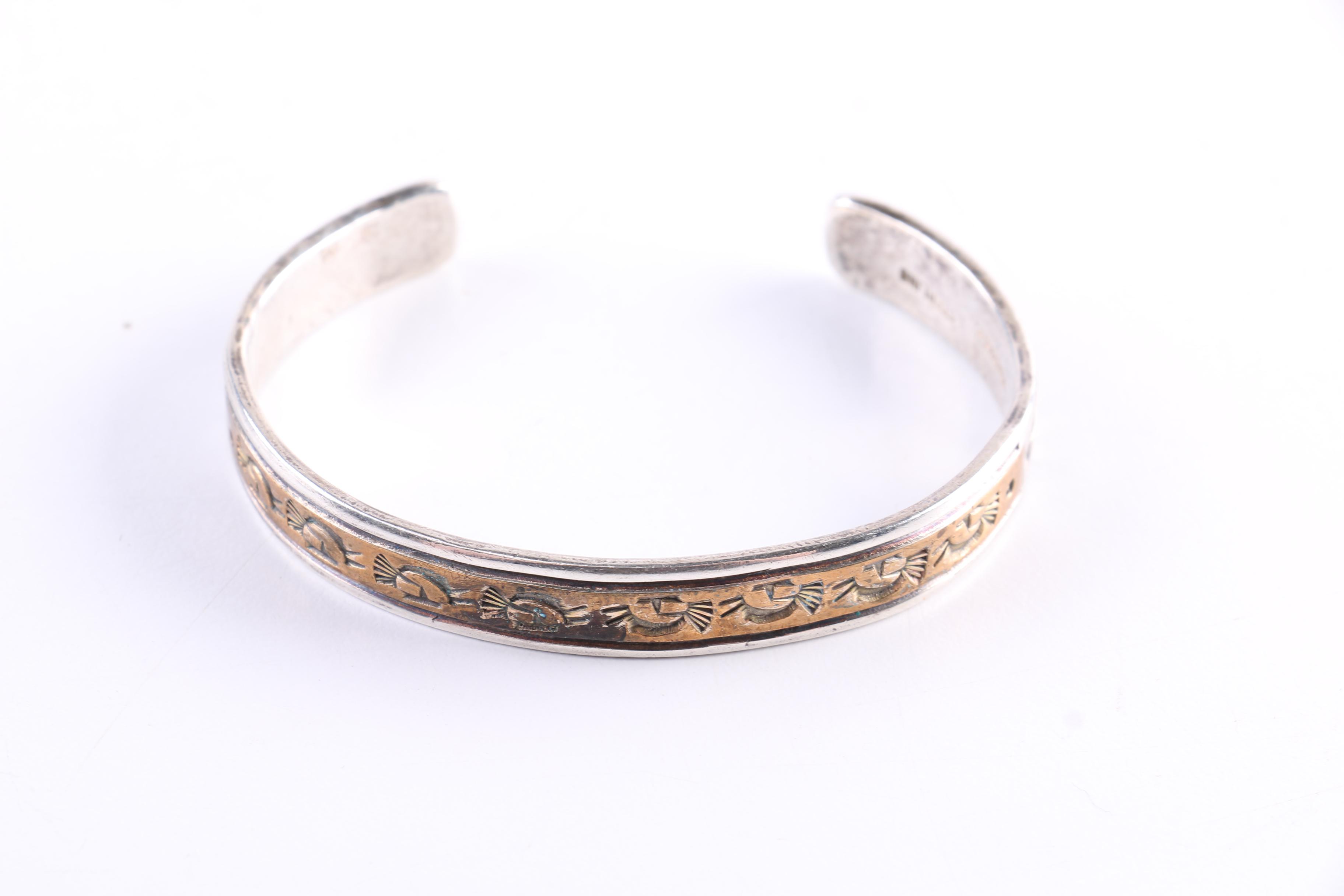 Mexican and Navajo Sterling Silver Jewelry Featuring Kenneth and Mary Bill