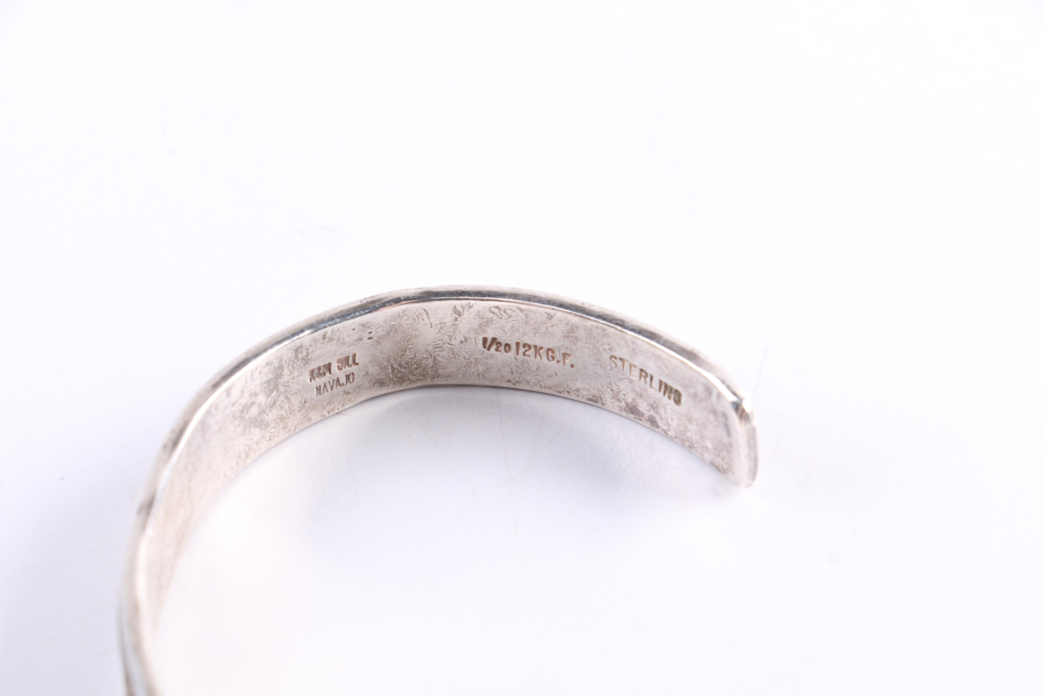 Mexican and Navajo Sterling Silver Jewelry Featuring Kenneth and Mary Bill