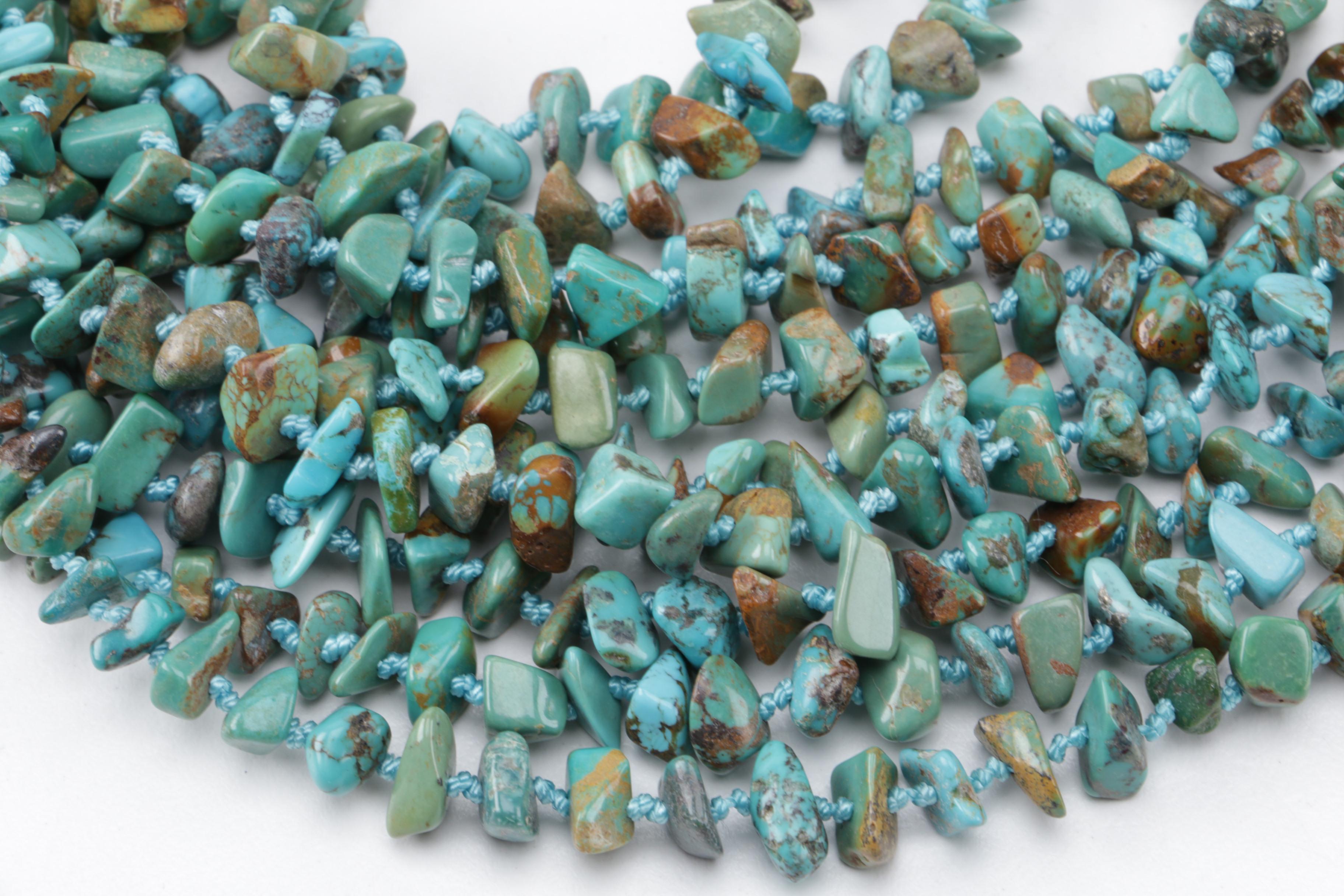 Selection of Sterling Silver Turquoise and Unakite Jewelry