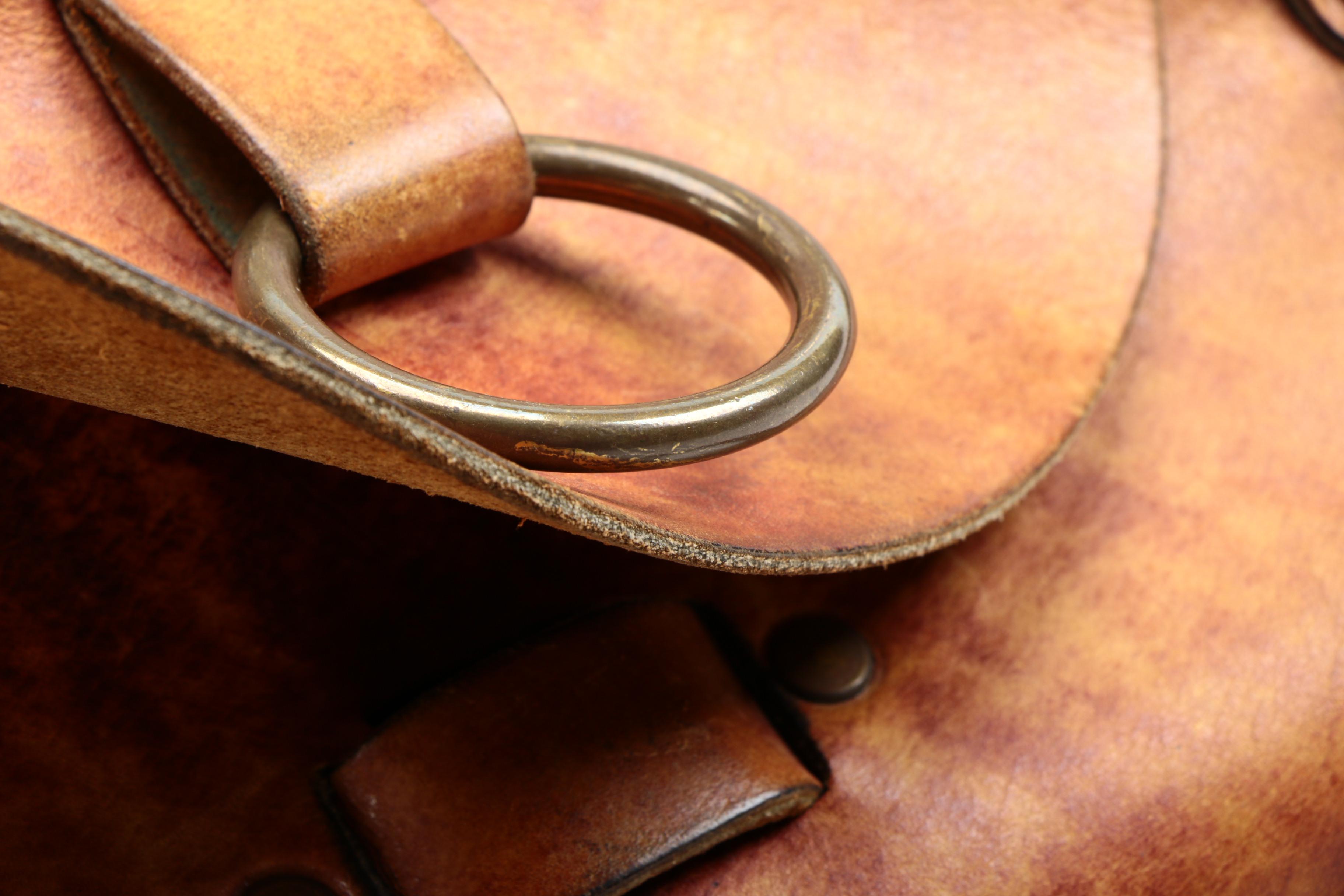 Leather Front Flap Shoulder Bag