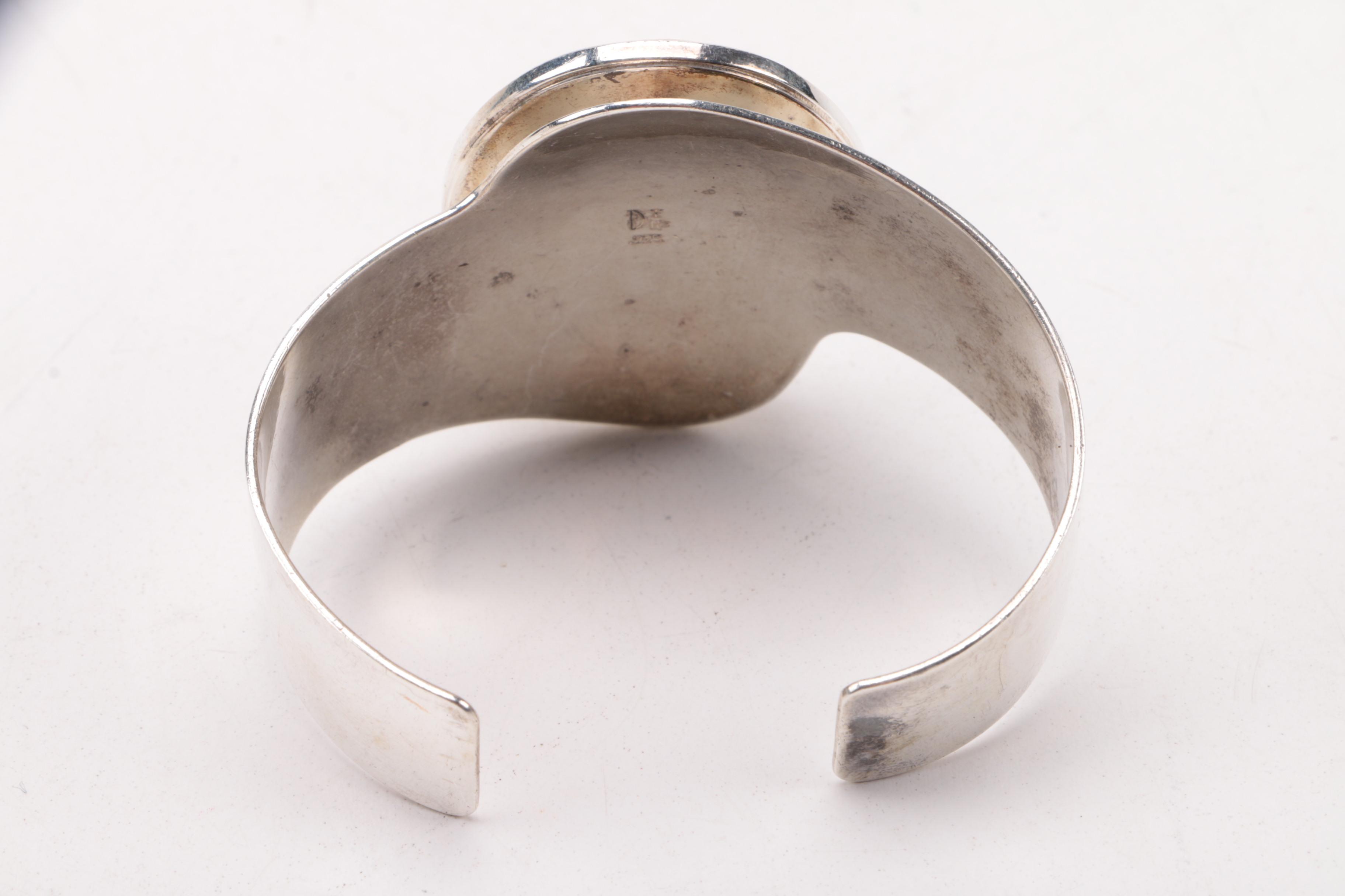 Selection of Sterling Silver Tiger's Eye, Jasper, and Cubic Zirconia Jewelry