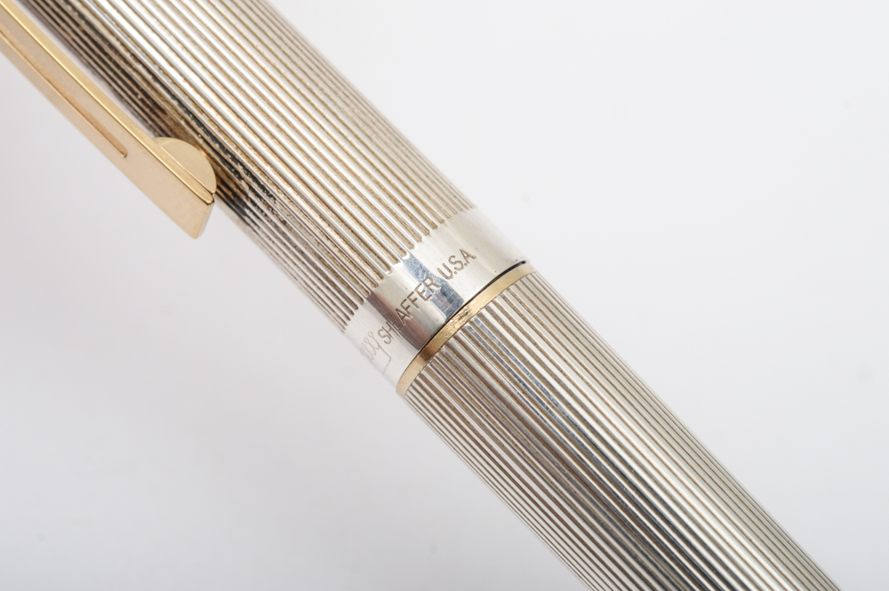 Vintage Sheaffer Sterling Silver Fountain Pen with 14K Gold Nib