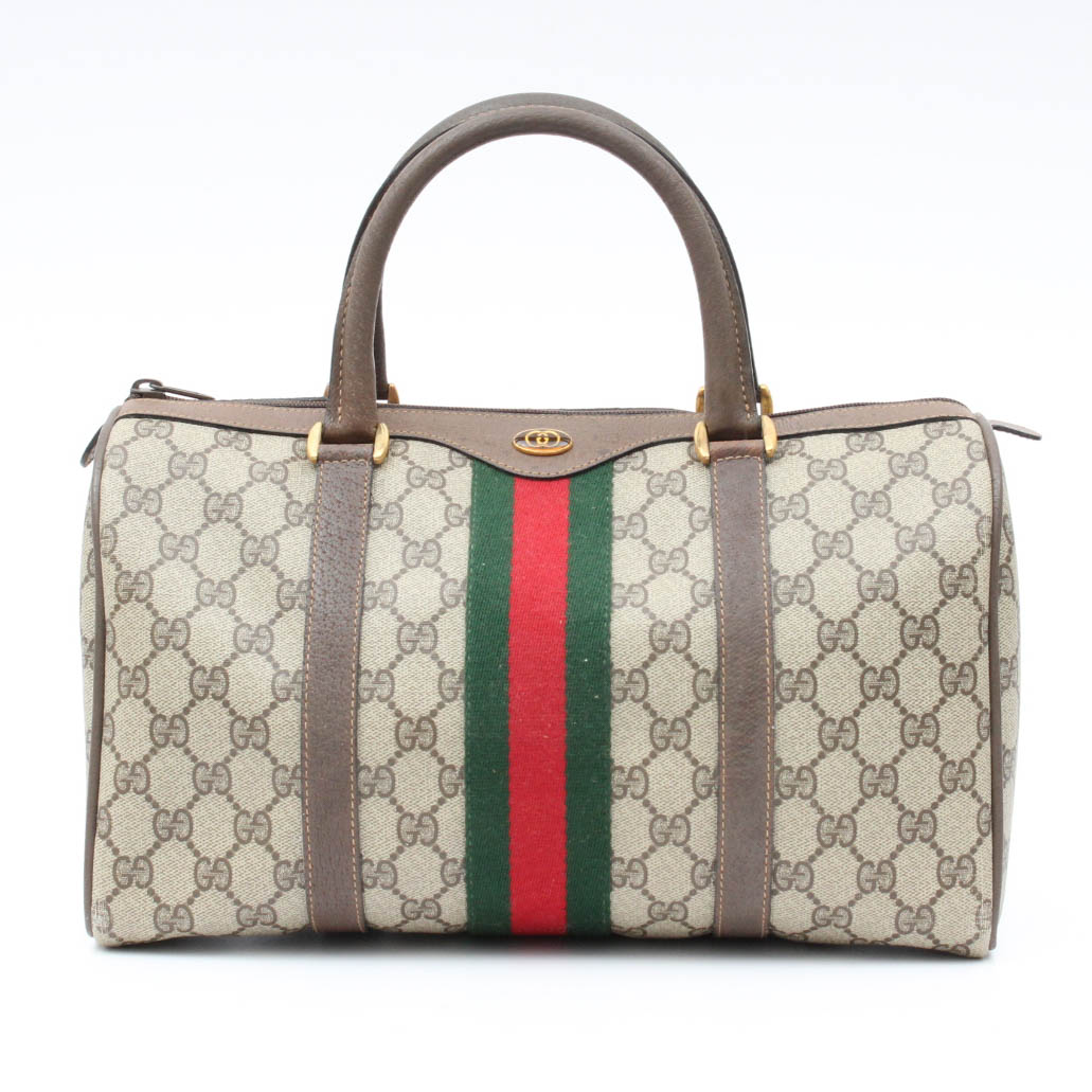 Vintage Gucci Brown Monogram Sherry Bag