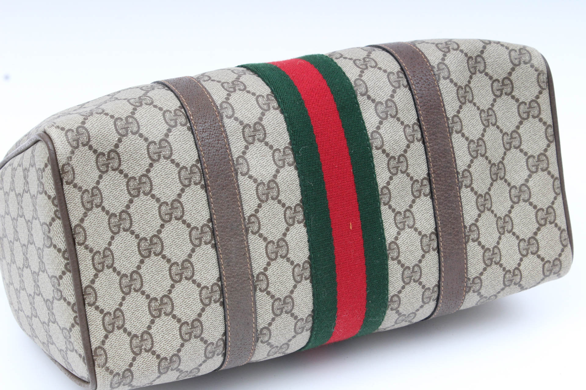 Vintage Gucci Brown Monogram Sherry Bag