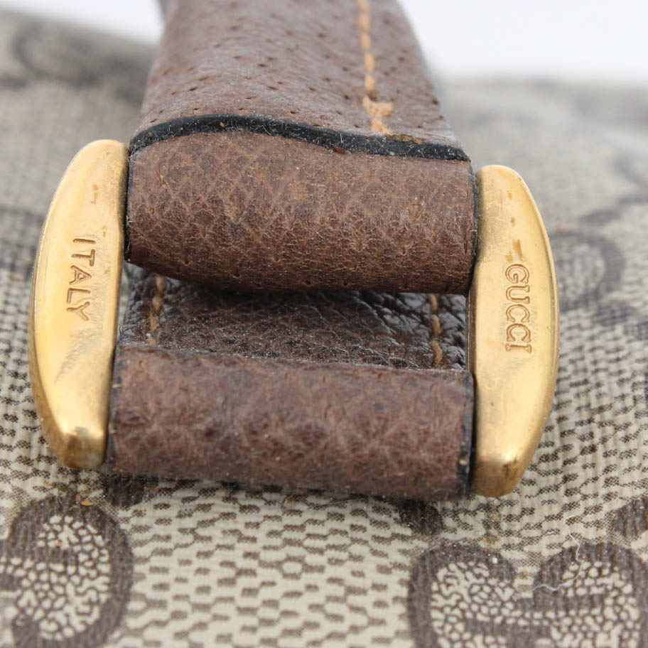 Vintage Gucci Brown Monogram Sherry Bag