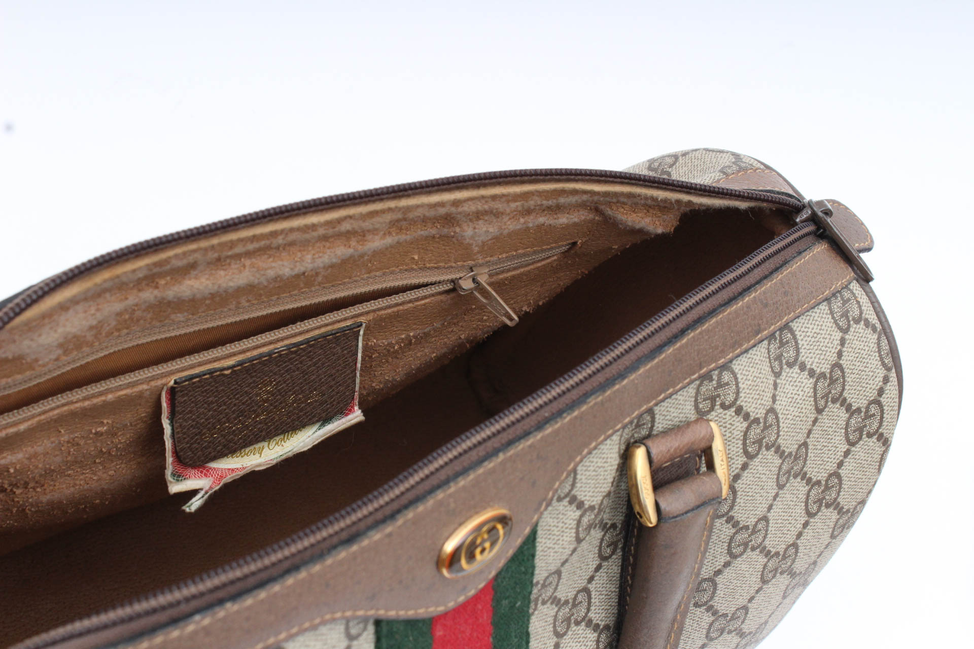 Vintage Gucci Brown Monogram Sherry Bag