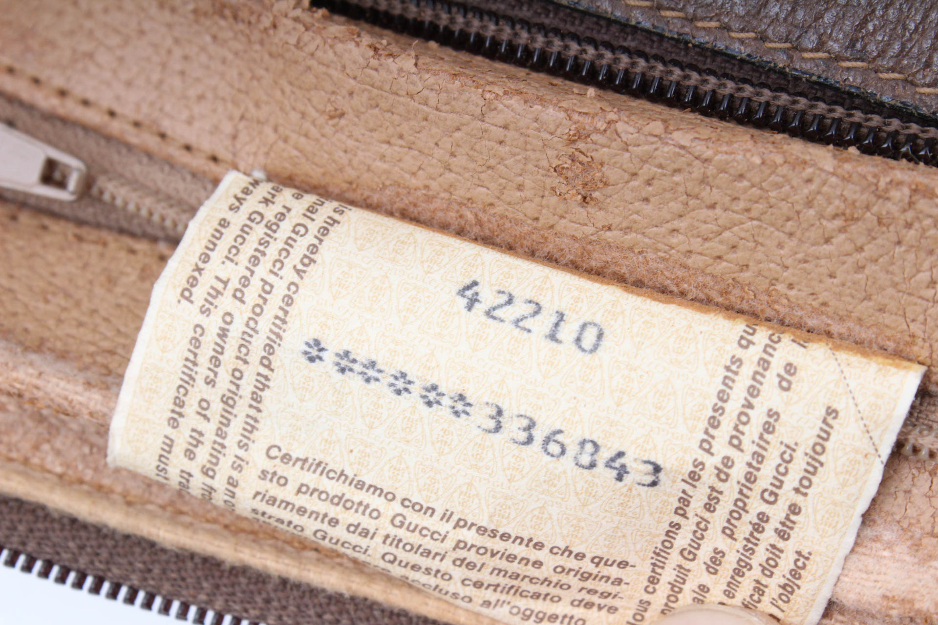 Vintage Gucci Brown Monogram Sherry Bag