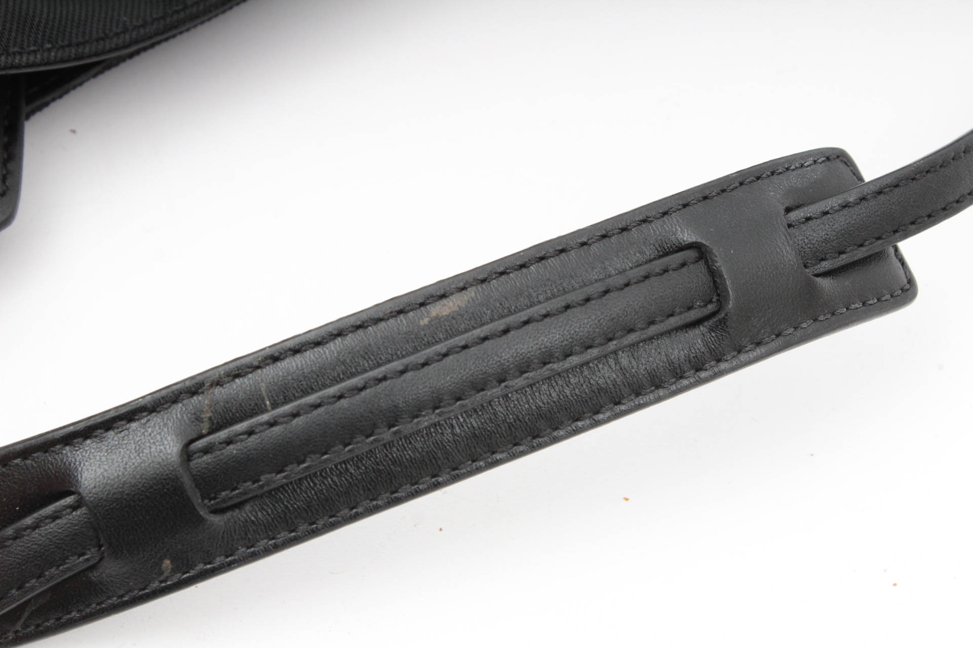 Coach Leather Trimmed Black Nylon Handbag with Accessories