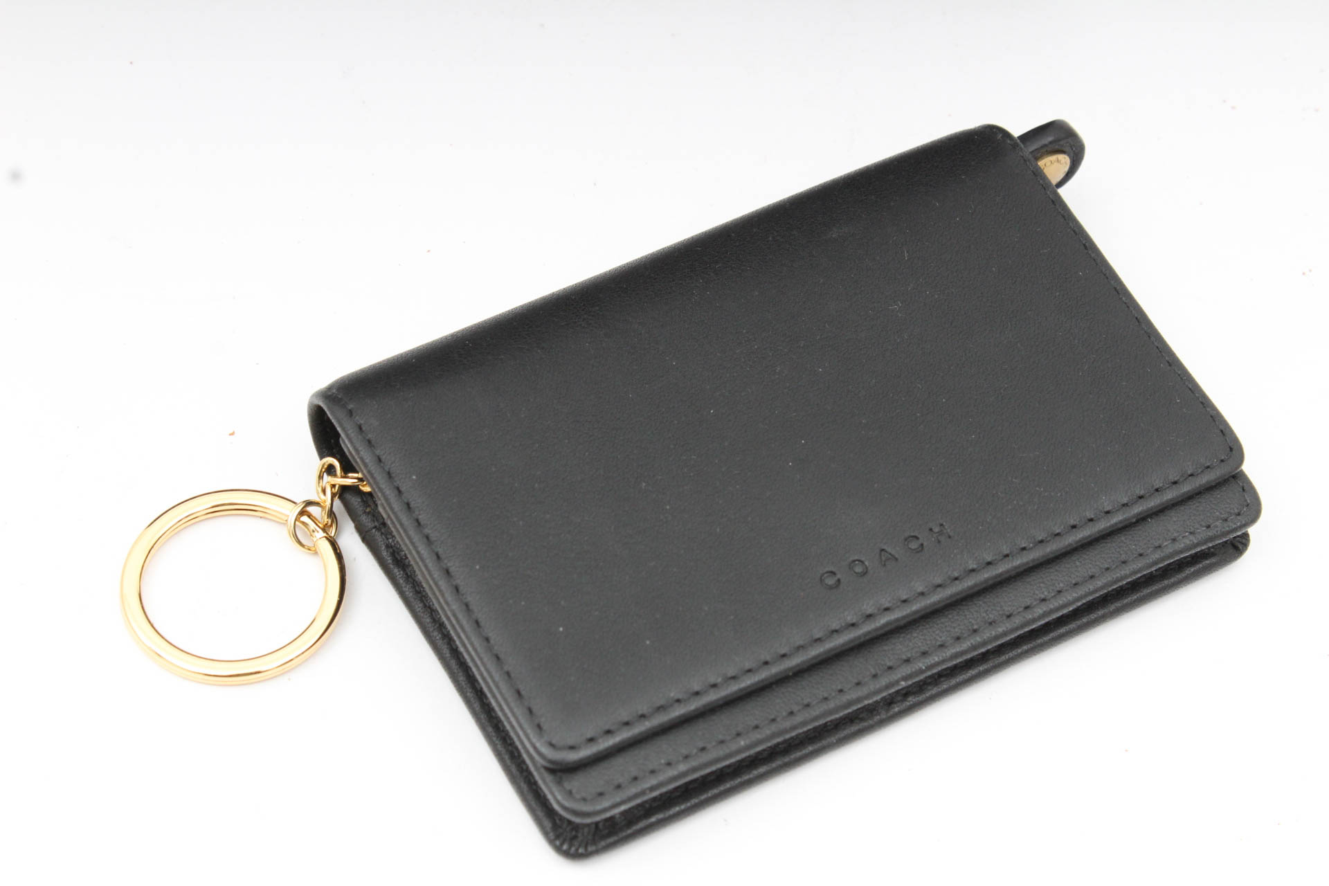 Coach Leather Trimmed Black Nylon Handbag with Accessories