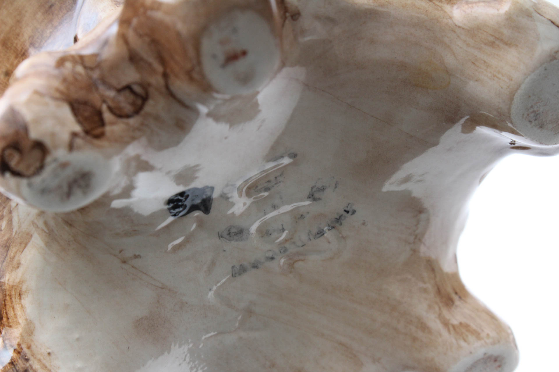 Capodimonte Porcelain Vase and Flower Arrangement