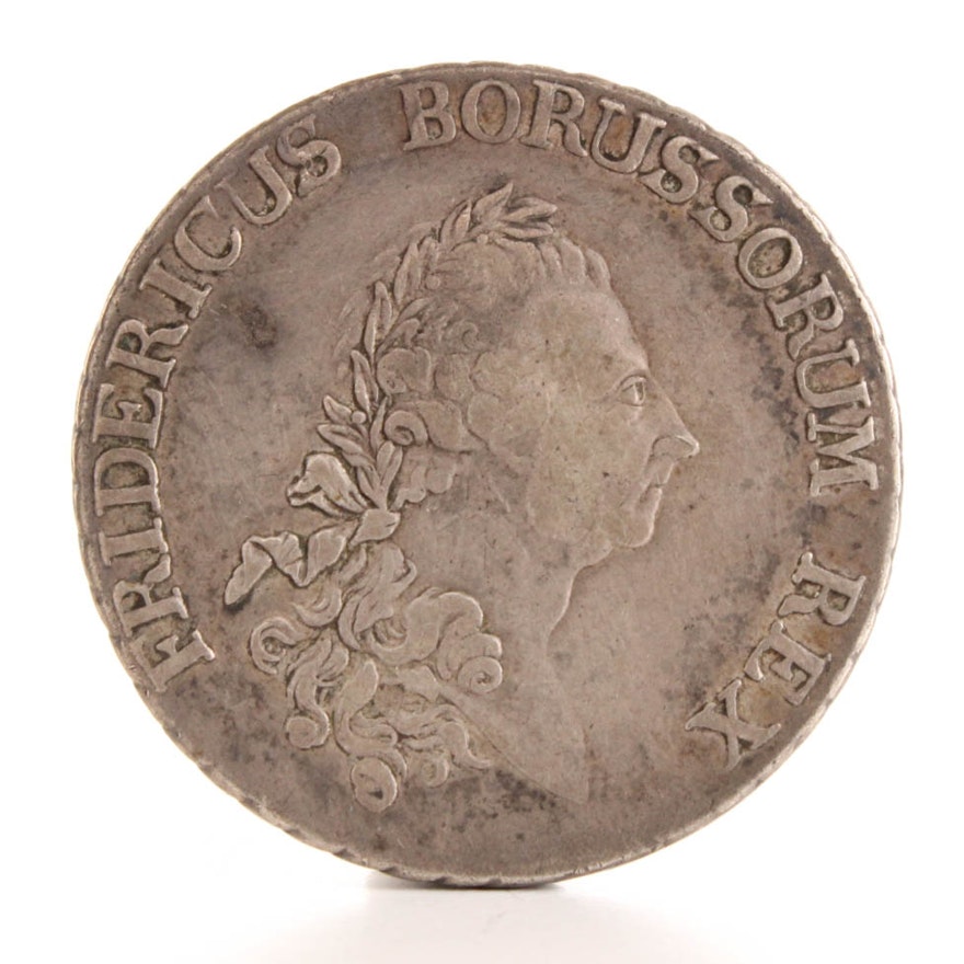 1780-A German States (Prussia) Thaler Coin