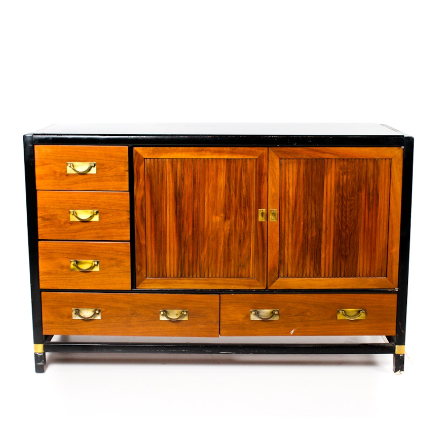 Mid Century Teak Tung Si Buffet by Hickory Furniture