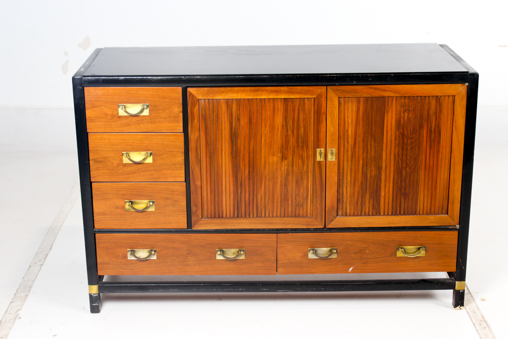 Mid Century Teak Tung Si Buffet by Hickory Furniture