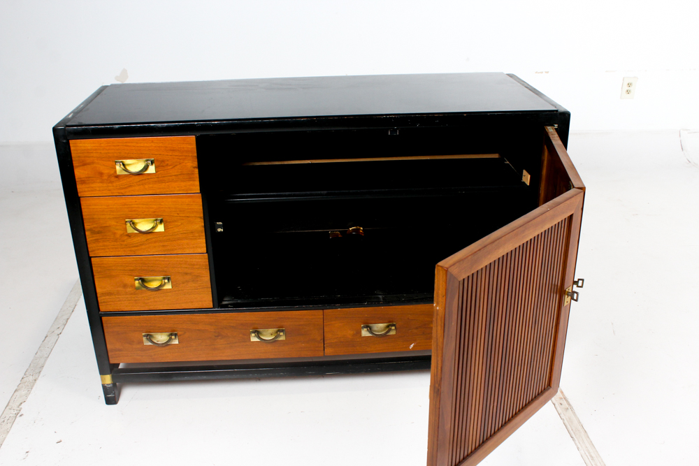 Mid Century Teak Tung Si Buffet by Hickory Furniture