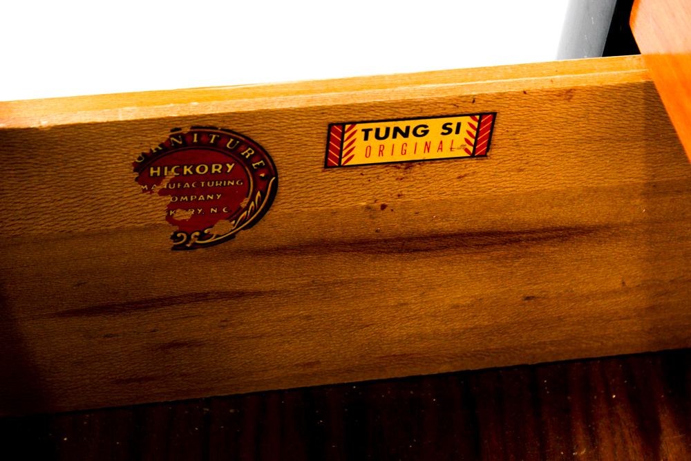 Mid Century Teak Tung Si Buffet by Hickory Furniture