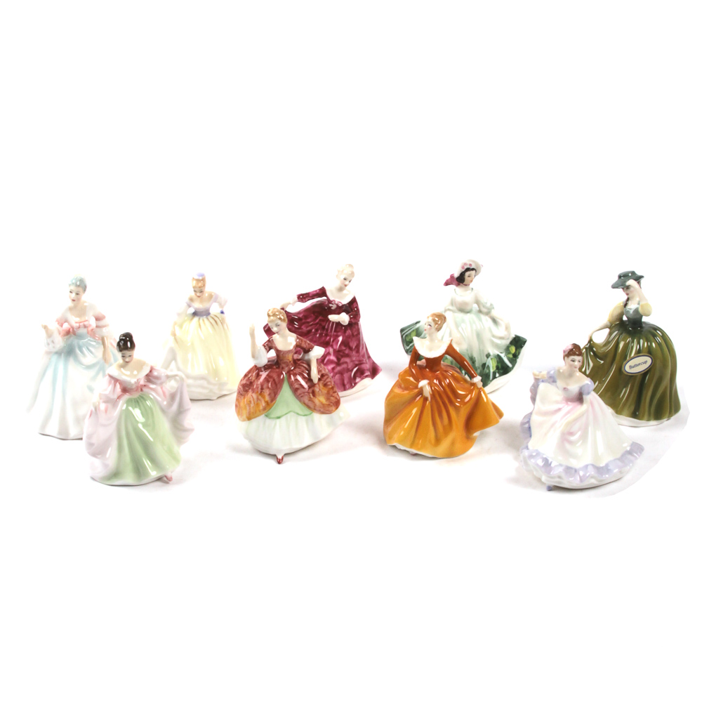 Vintage Royal Doulton Miniature Figurines of Women