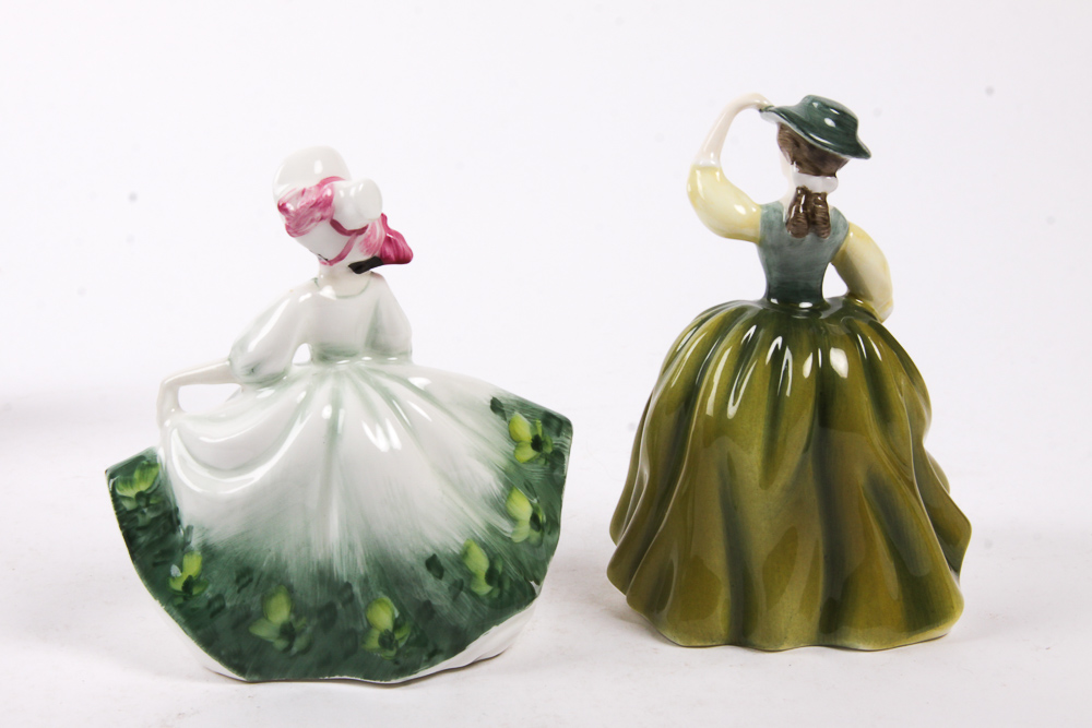 Vintage Royal Doulton Miniature Figurines of Women