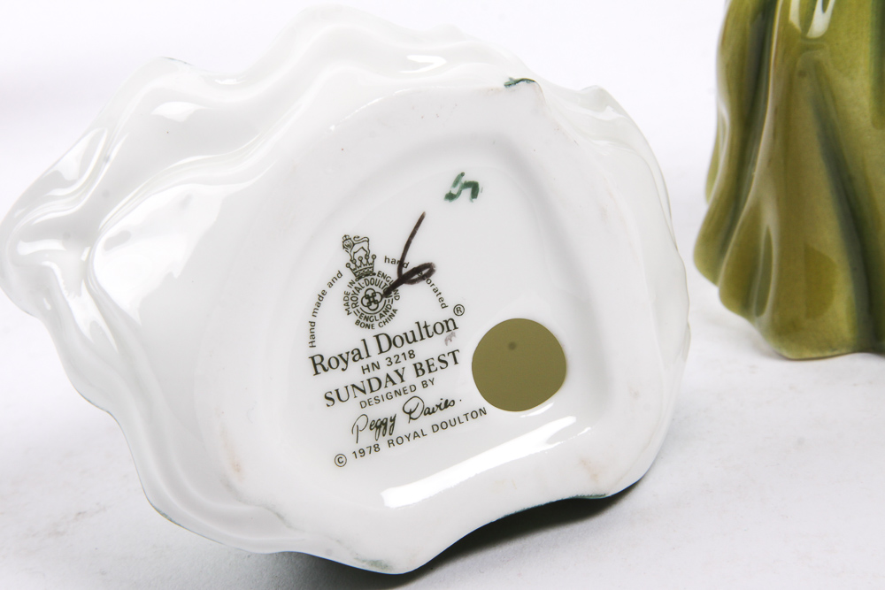 Vintage Royal Doulton Miniature Figurines of Women