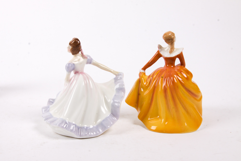Vintage Royal Doulton Miniature Figurines of Women