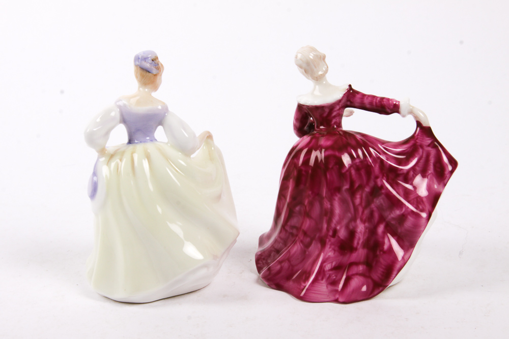 Vintage Royal Doulton Miniature Figurines of Women