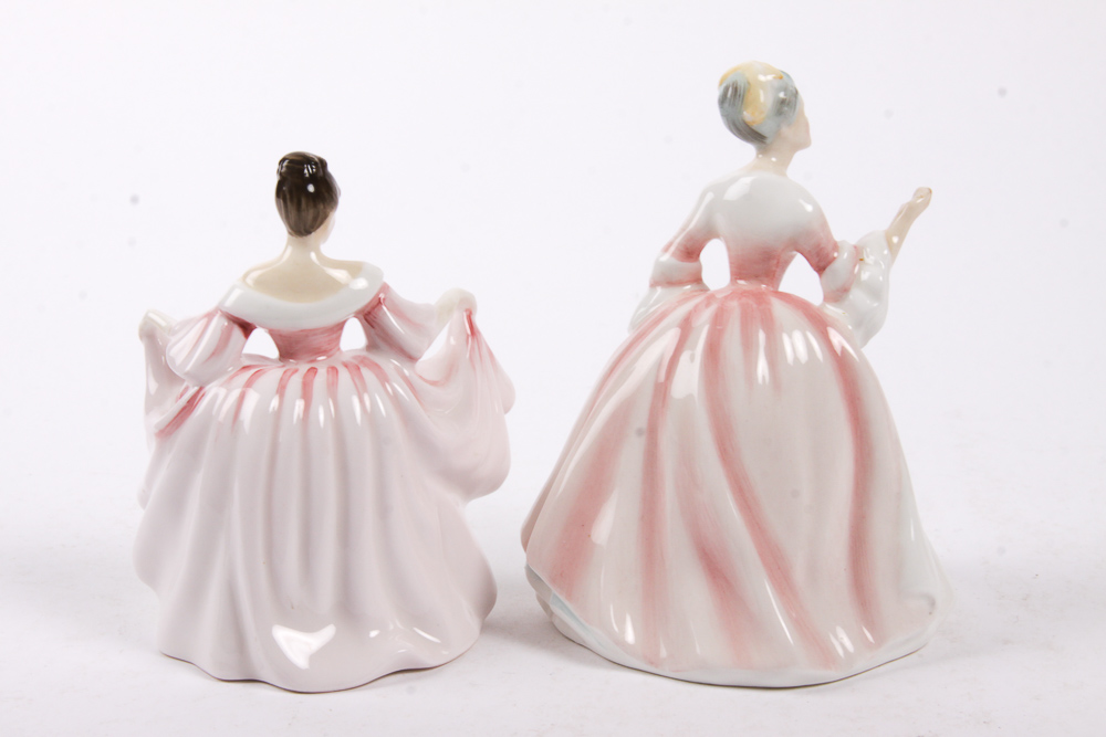Vintage Royal Doulton Miniature Figurines of Women