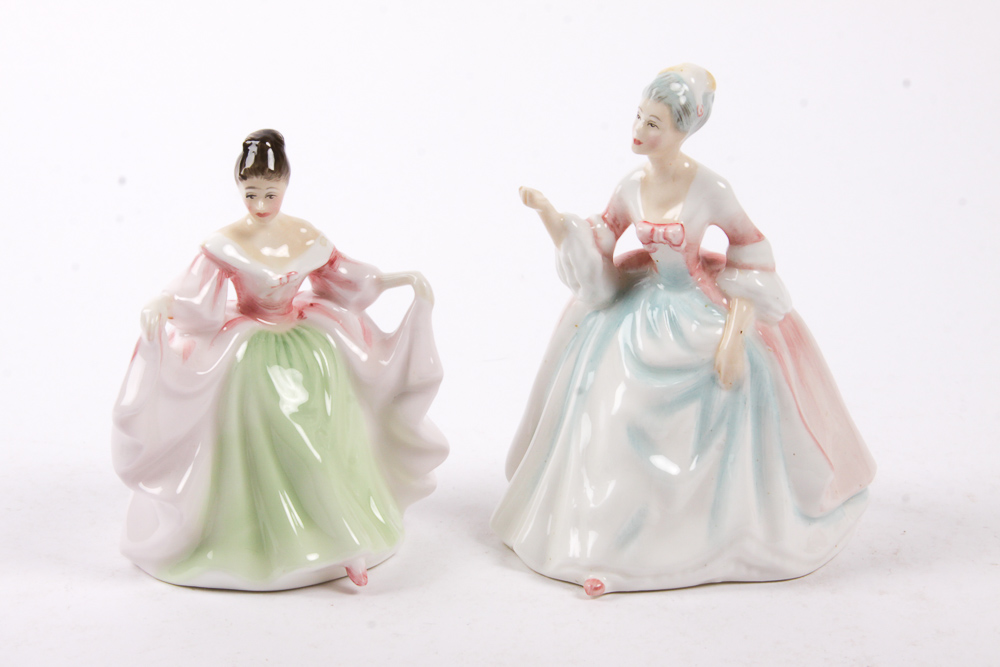 Vintage Royal Doulton Miniature Figurines of Women