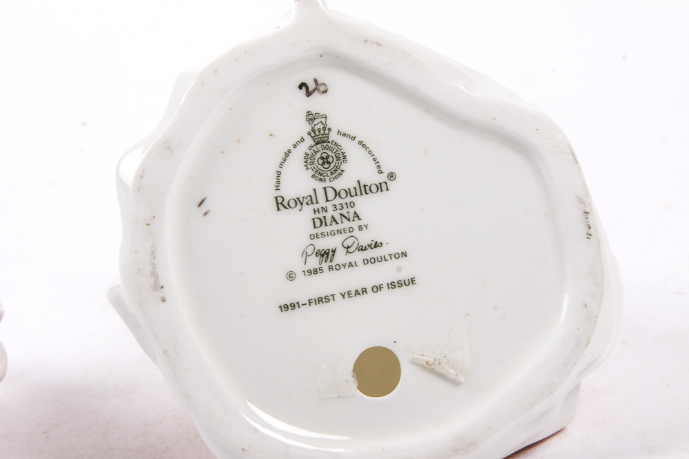 Vintage Royal Doulton Miniature Figurines of Women