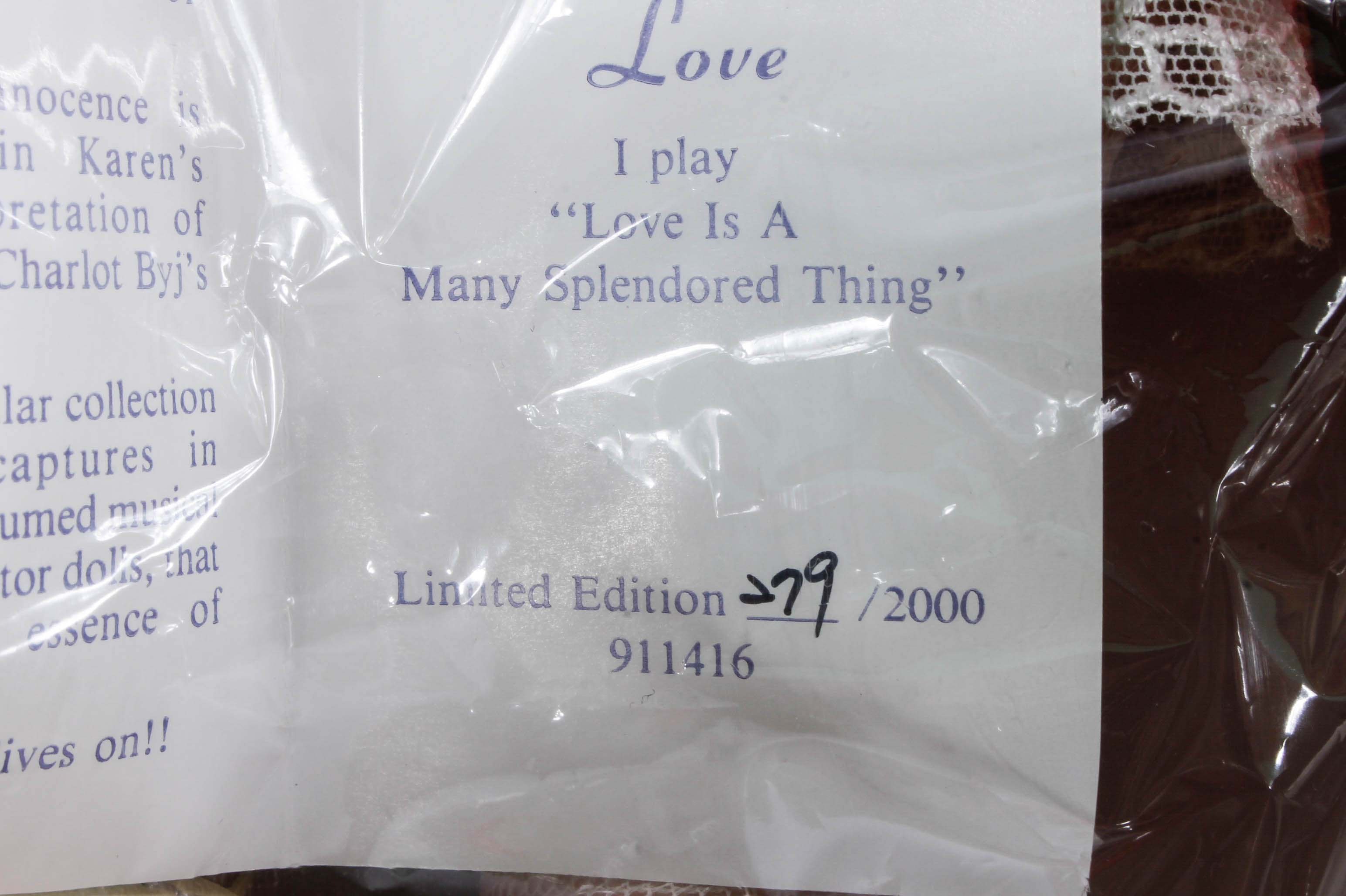 Charlot Byj "Love"  Doll Designed by Karen Kennedy for Goebel