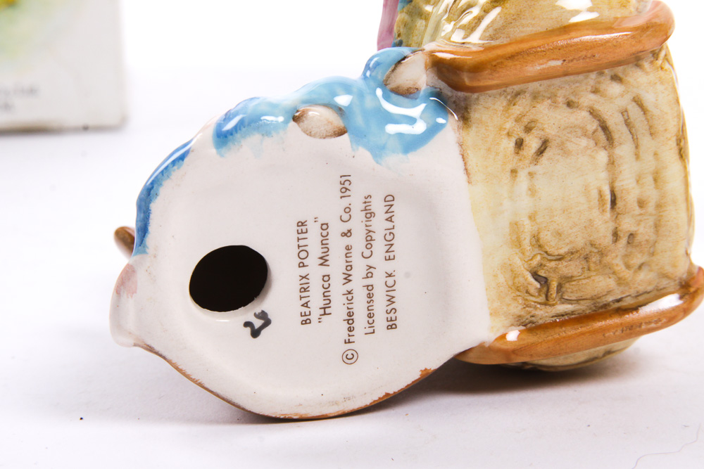 Collection of Vintage Beswick Beatrix Potter Figurines