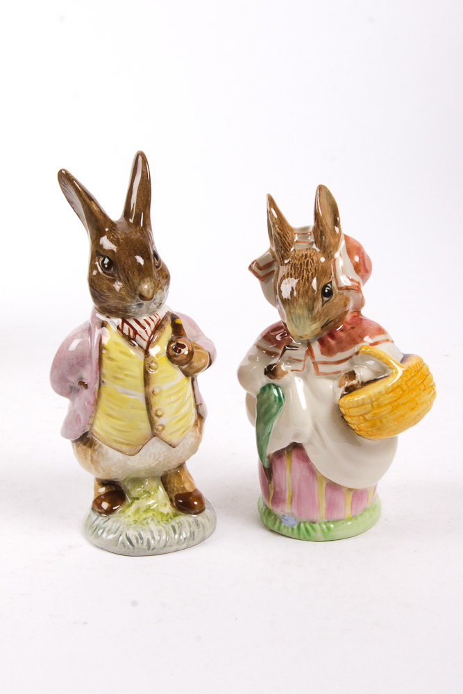 Collection of Vintage Beswick Beatrix Potter Figurines