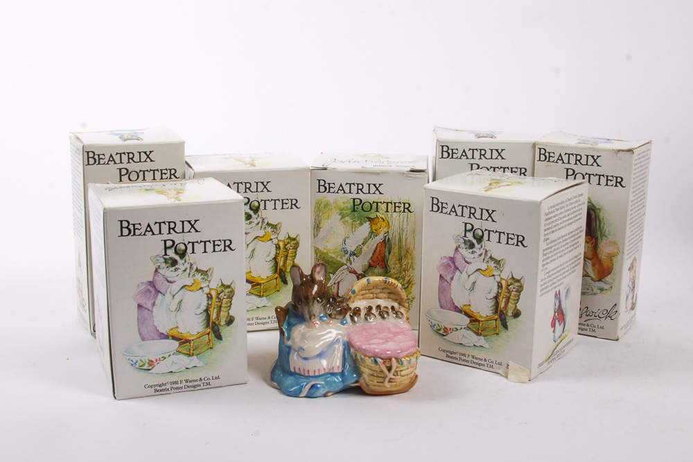 Collection of Vintage Beswick Beatrix Potter Figurines